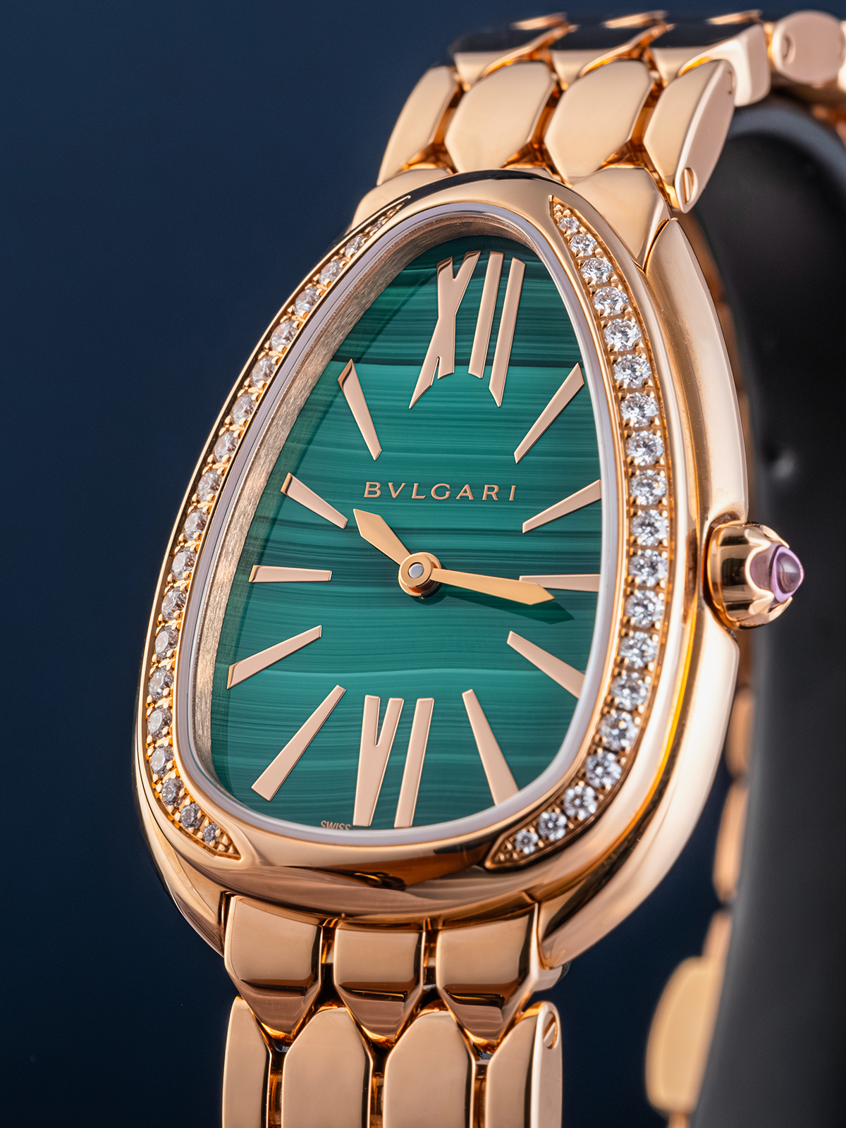 Bvlgari Serpenti Seduttori Malachite 33mm 103944 Full-Set de 2023
