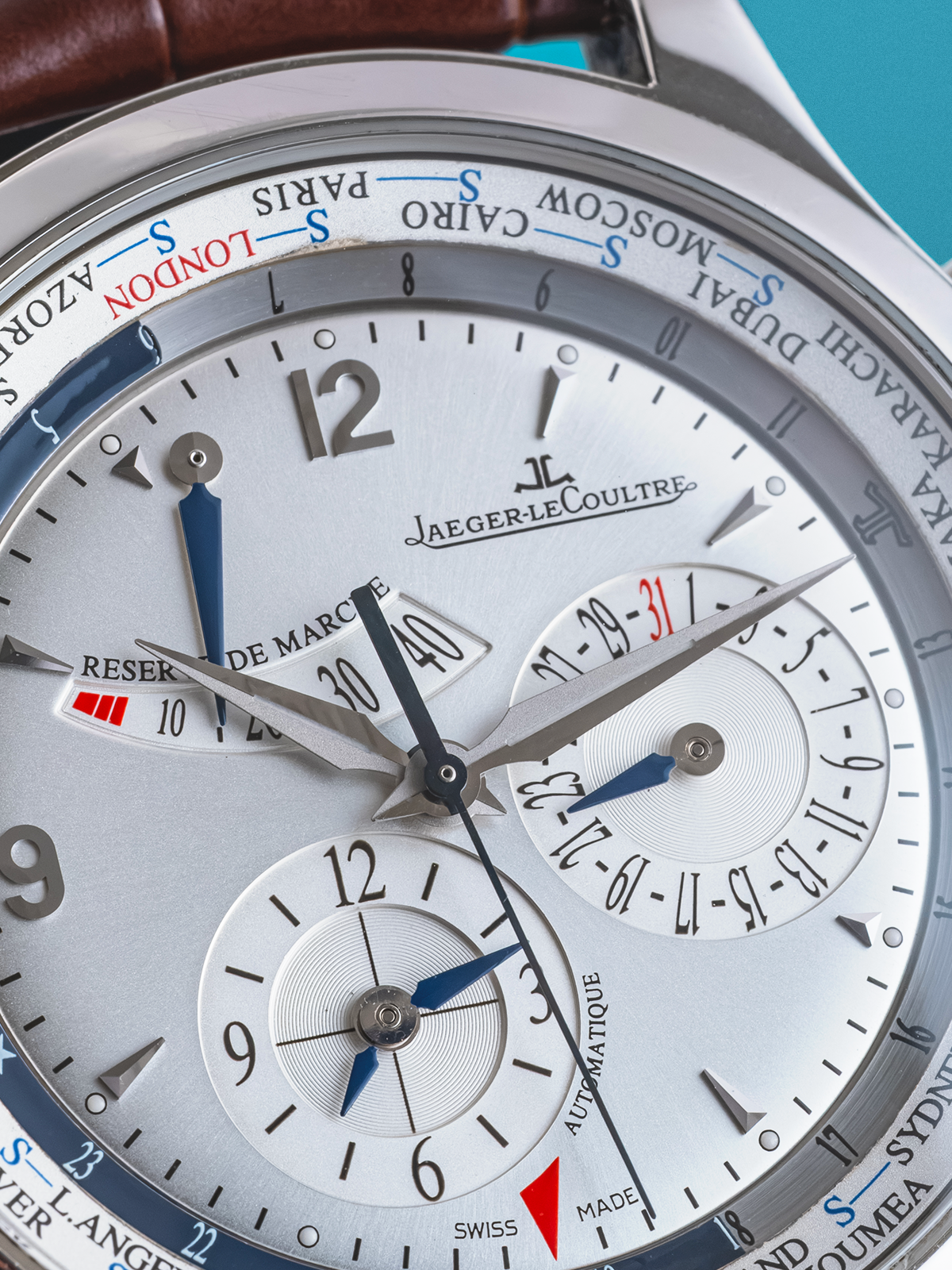 Jagger Le Coultre Master Geographique 41mm ref. 146.8.32.5 del 2010