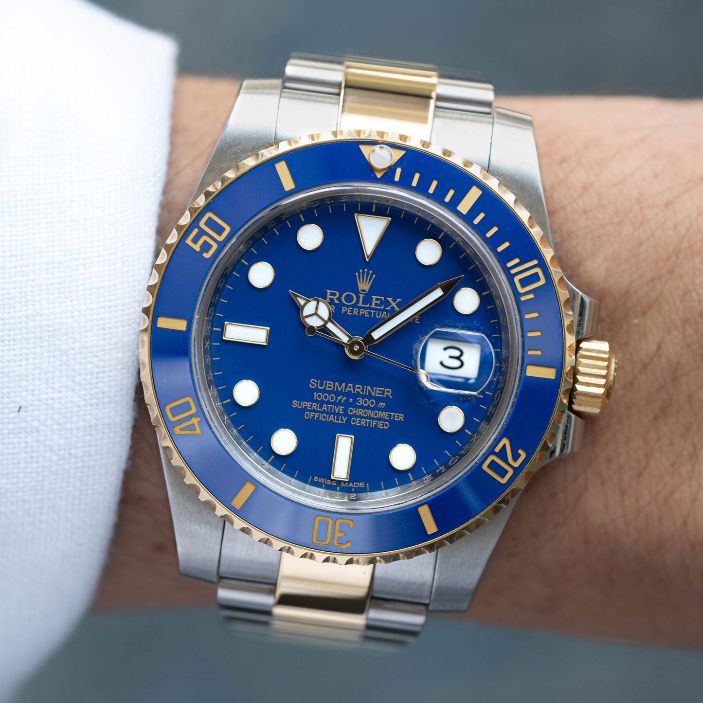Rolex Submariner "Bluesy" Full-Set ref.116613LB del 2013