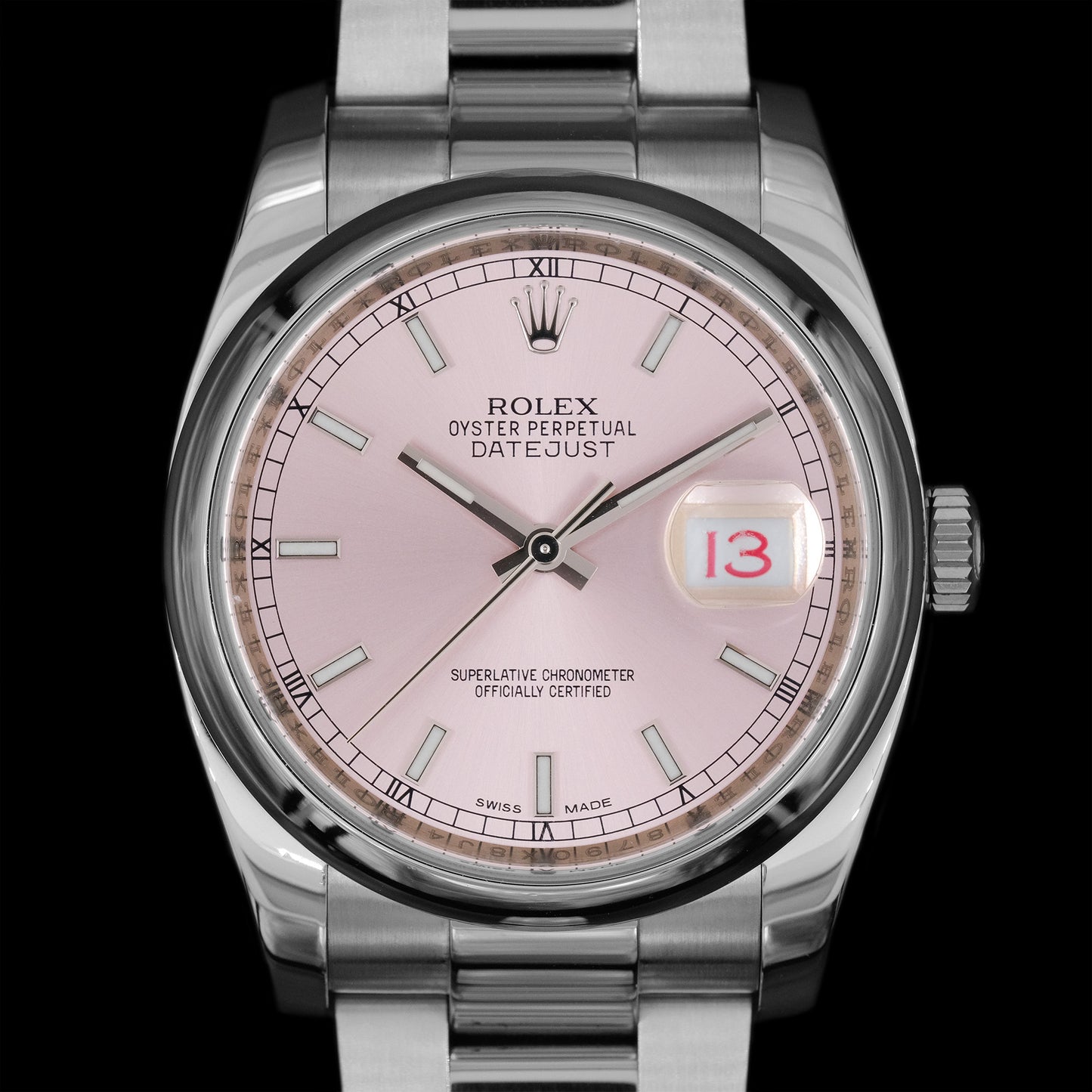 Rolex Datejust Pink 116200 Full-Set de 2013