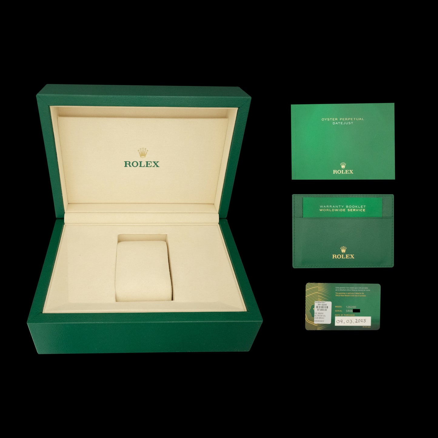 Rolex Datejust 36 Wimbledon 126200 Full-Set del 2025