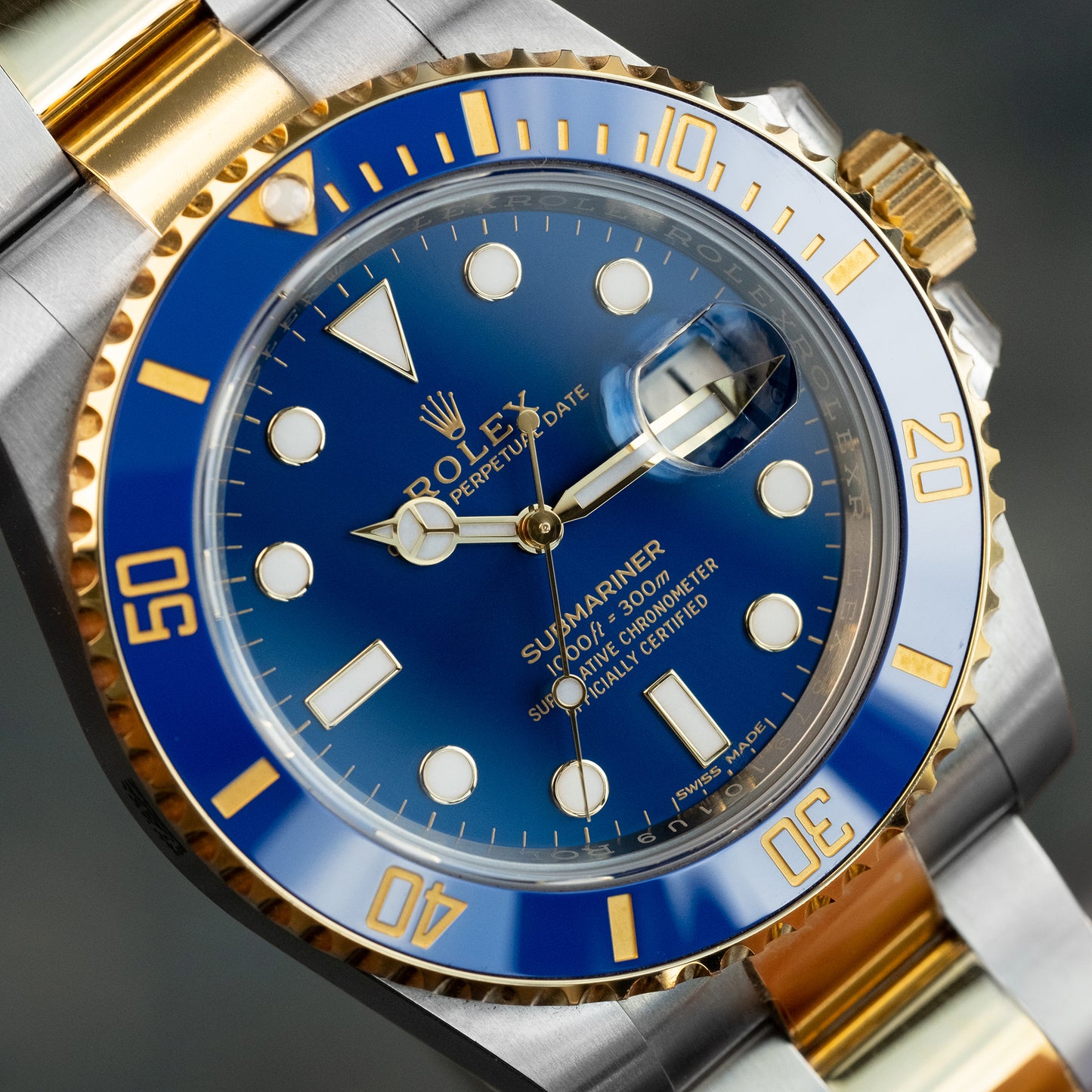 Rolex Submariner Date "Bluesy" 16613LB NUEVO del 2019