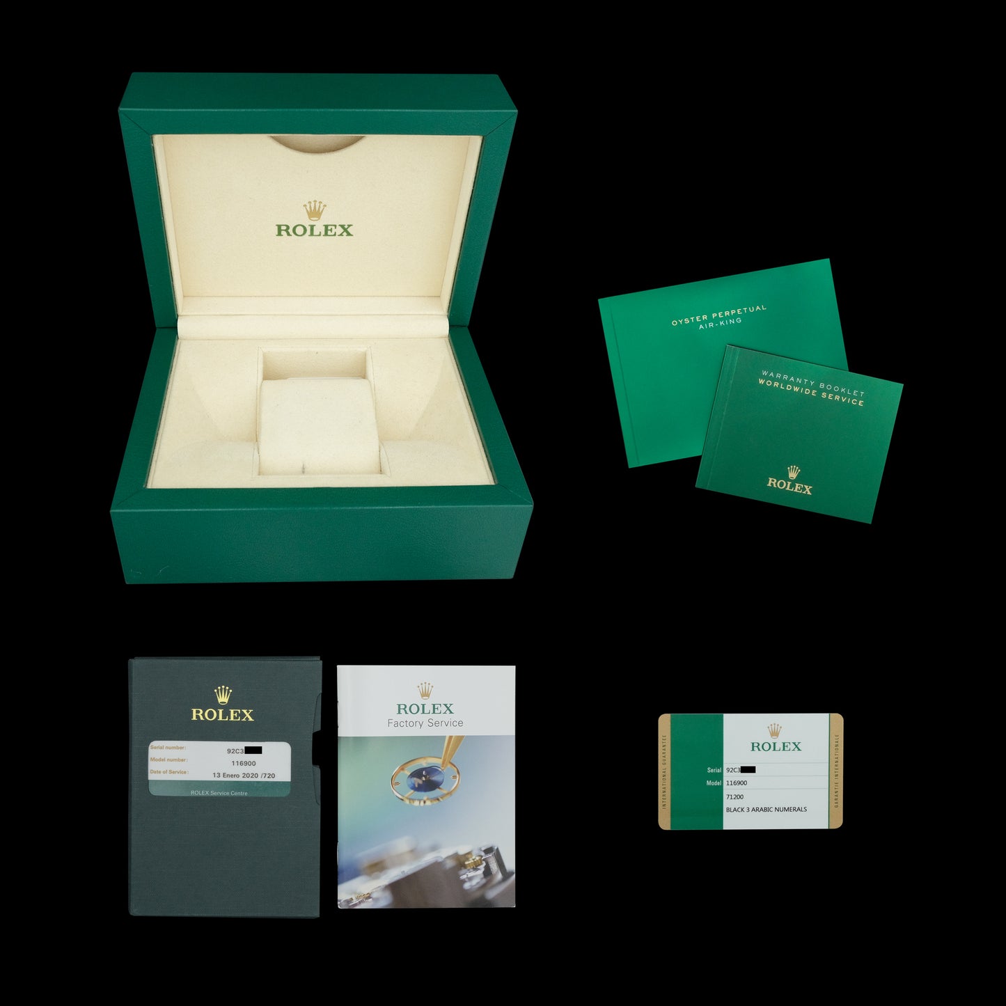 Rolex Air King 116900 Full-Set de 2016