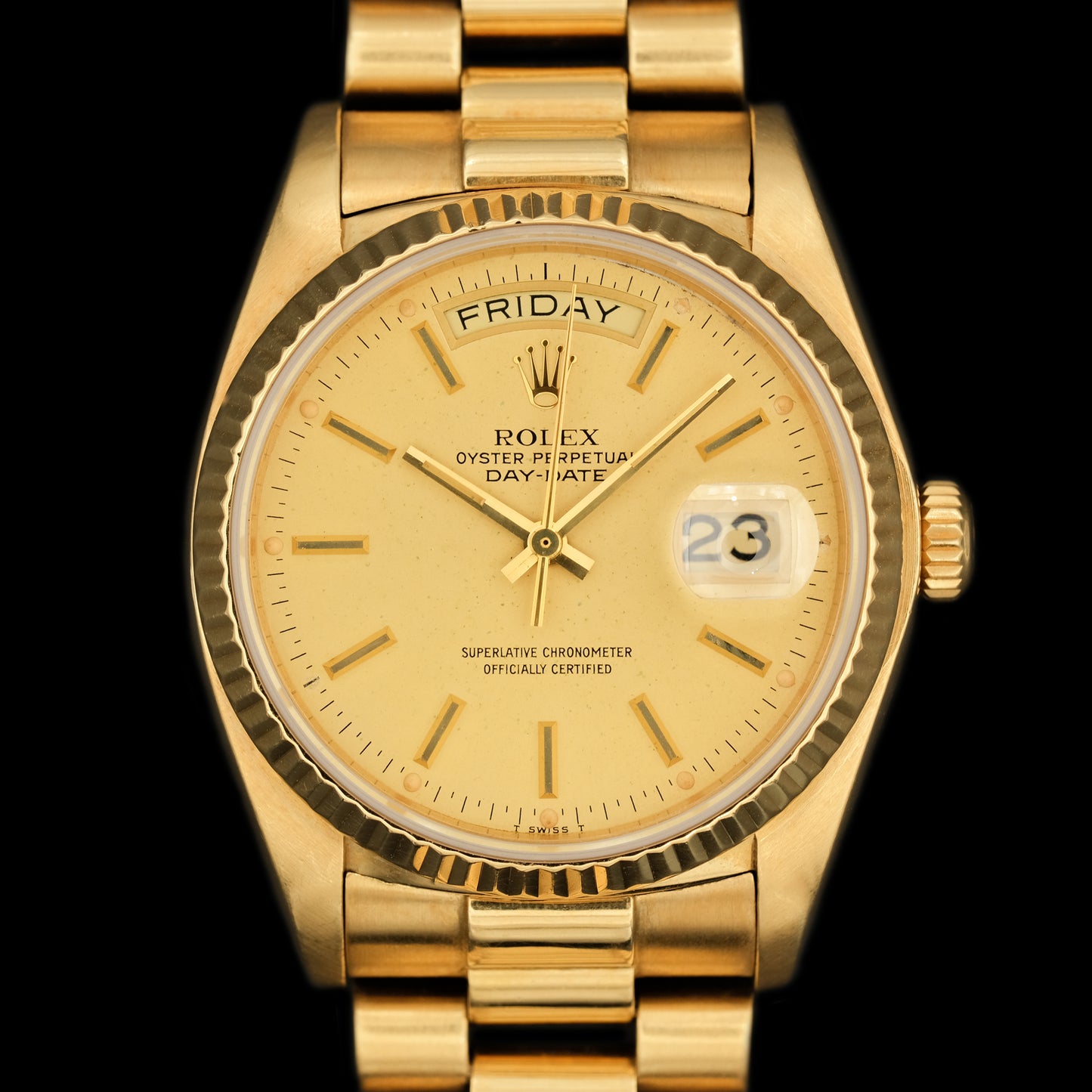 Rolex Day Date Champagne 18038 de 1980