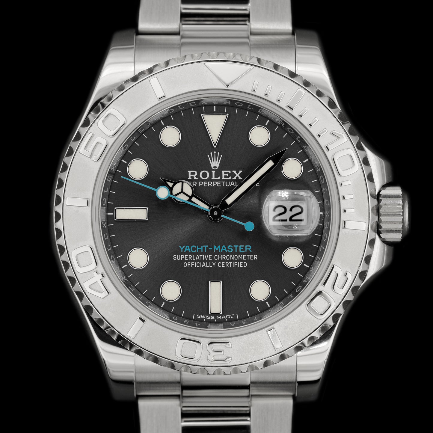 Rolex Yacht-Master "Rhodium" ref. 116622 del 2019