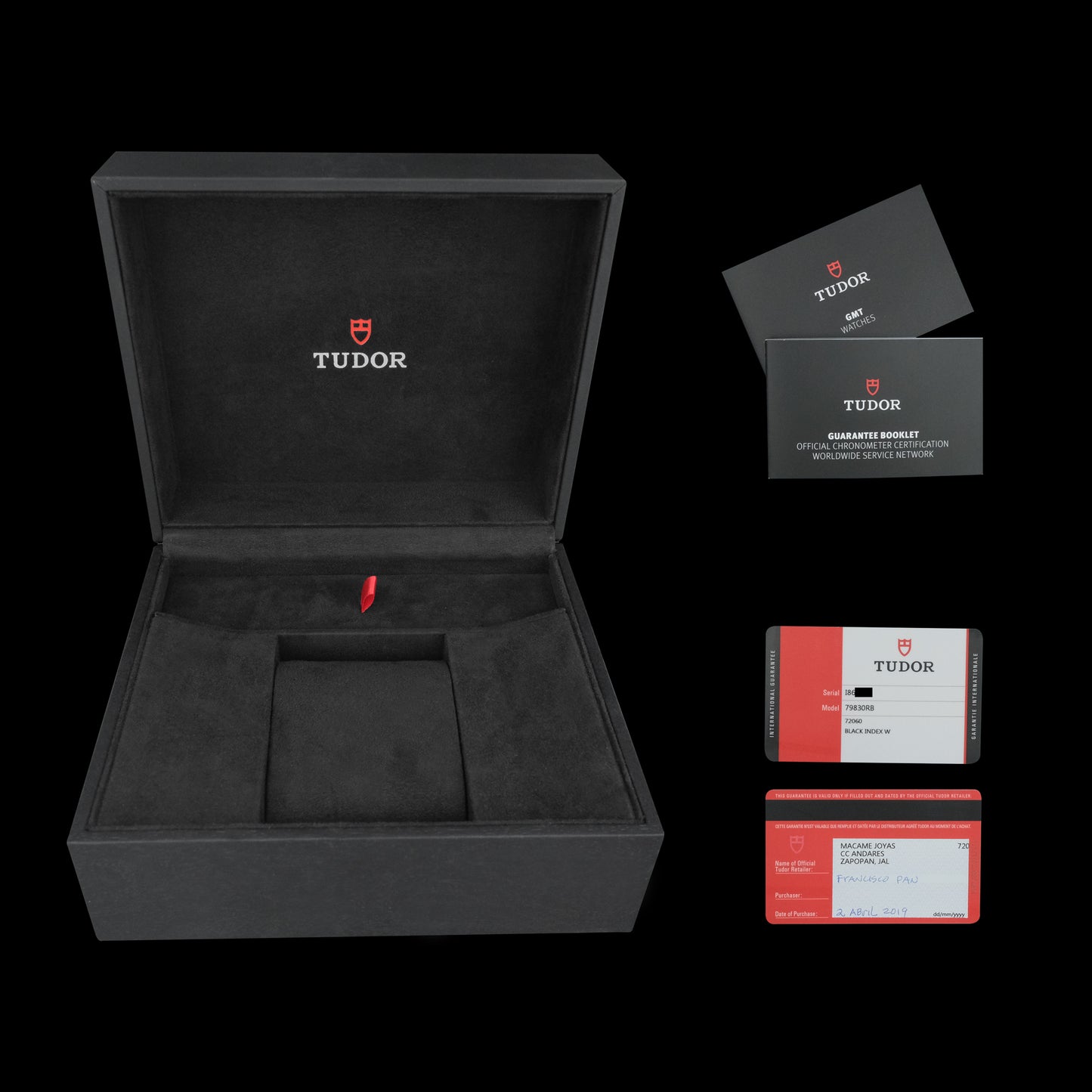 Tudor Heritage Black Bay GMT "Pepsi" 79830RB Full-Set de 2019