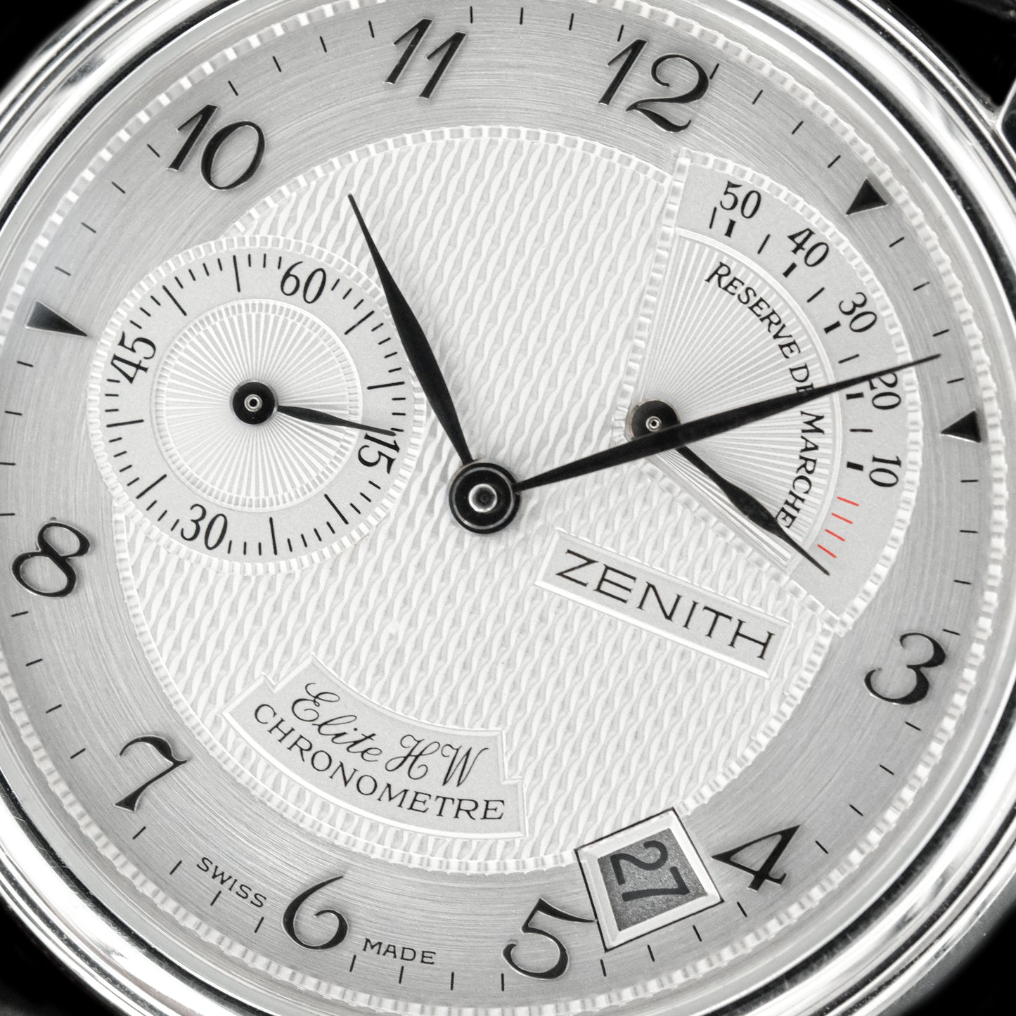Zenith Elite Power Reserve Chronomaster PLATINO 39.0240.655 de 1990s