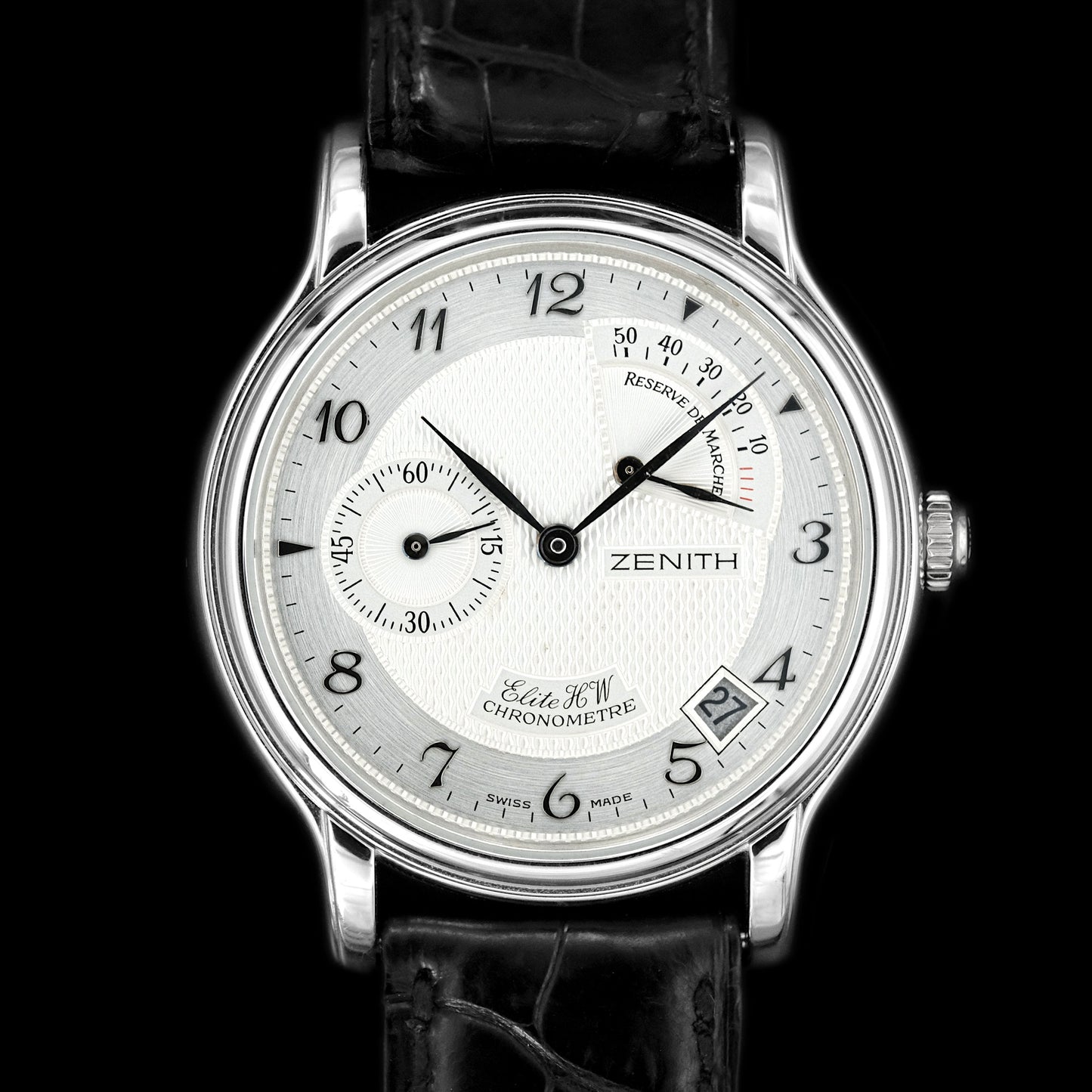 Zenith Elite Power Reserve Chronomaster PLATINO 39.0240.655 de 1990s