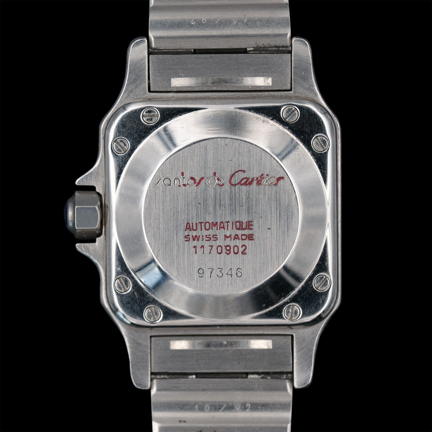 Cartier Santos Carreé "Lady" ref1170902 de 1990´s