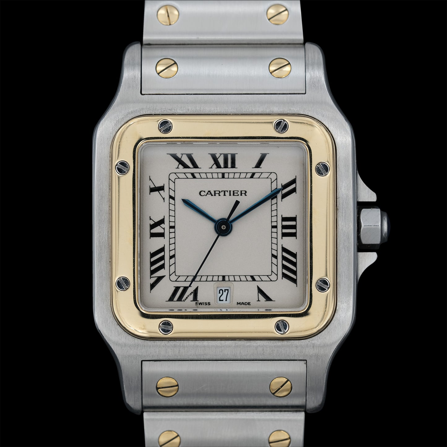 Cartier Santos Galbée ref.1566 Quartz de 2000´s