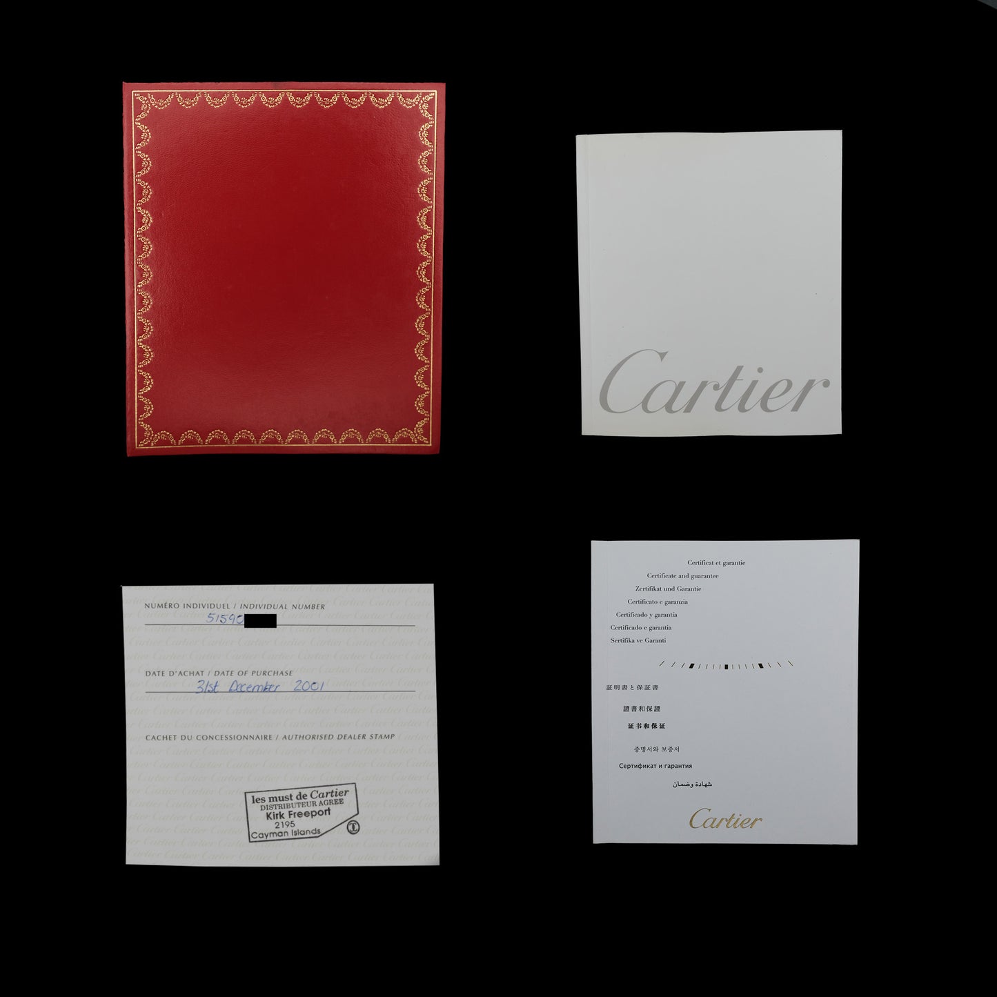 Cartier Santos Galbée ref.1566 Quartz Fullset del 2001