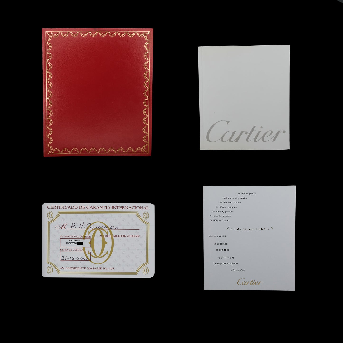 Cartier Ronde solo de Cartier Fullset ref.2934 del 2010