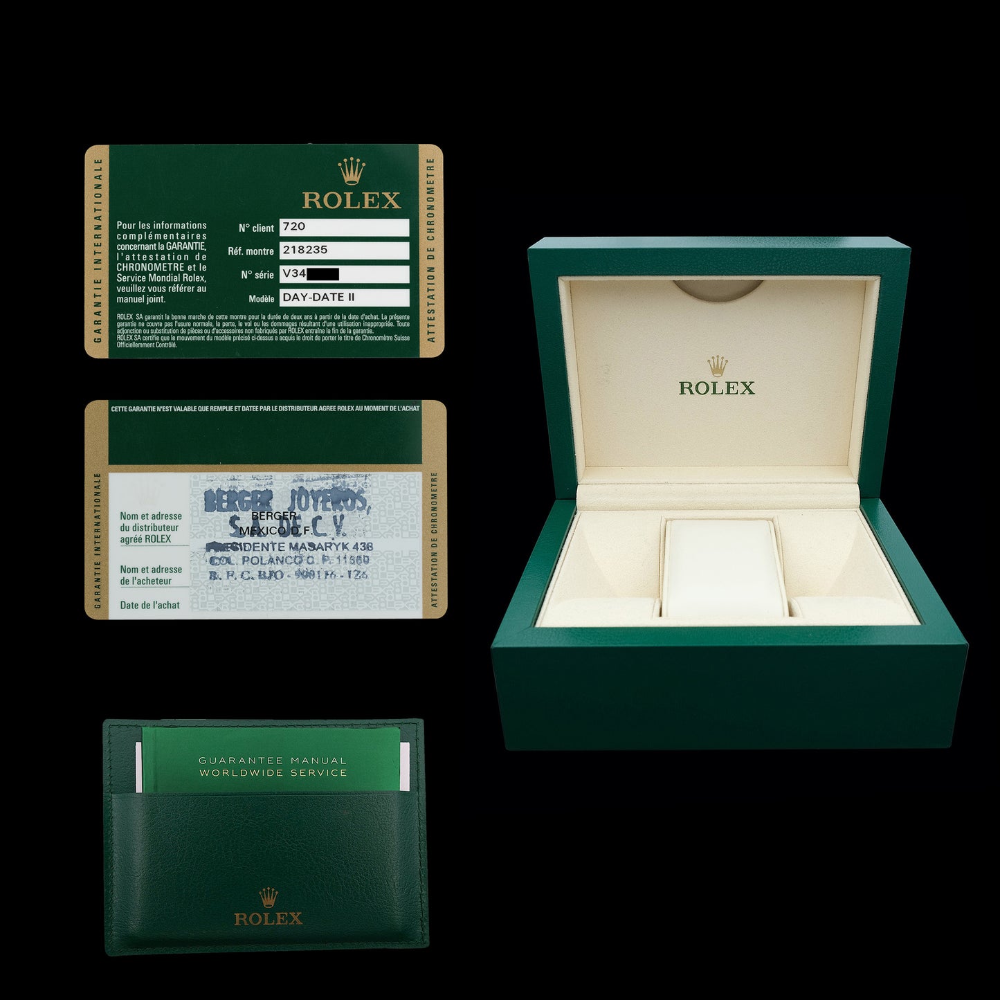 Rolex Day Date II ref.218235 "Wave Dial" del 2014