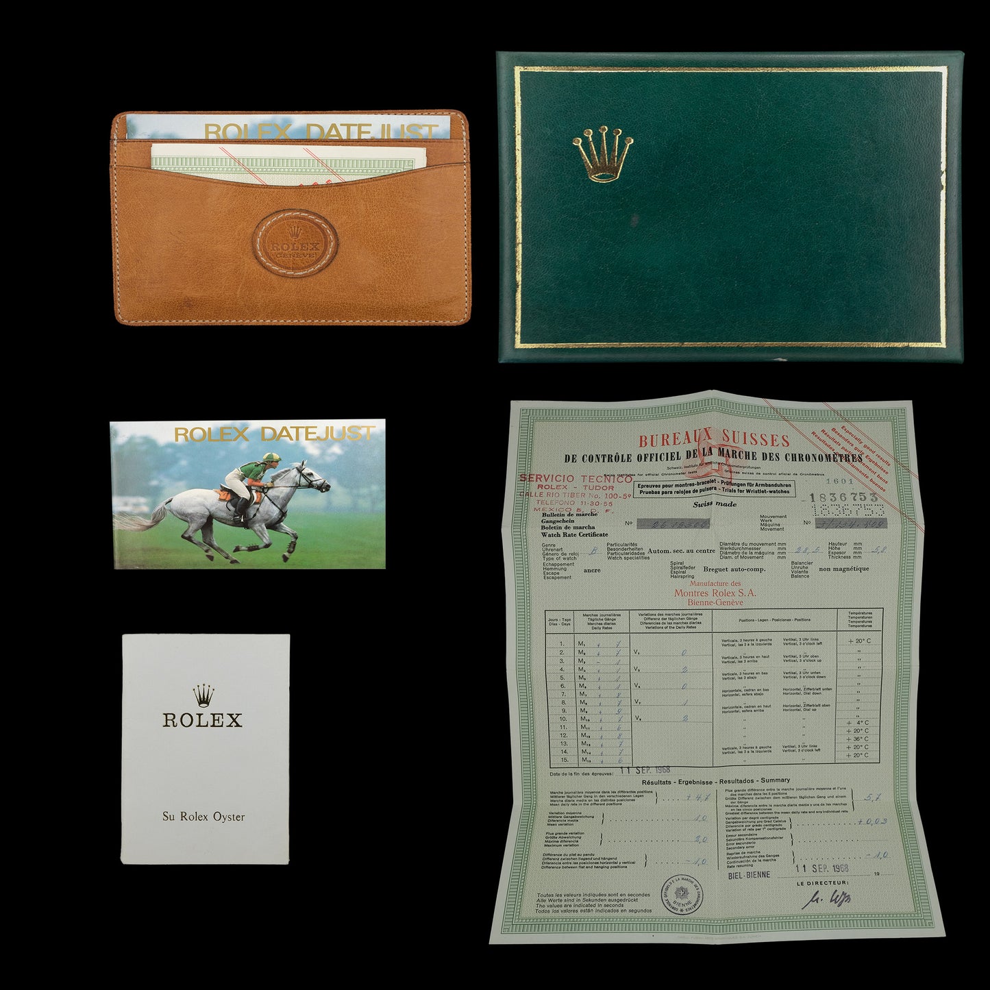 Rolex Datejust "Buckley Dial" ref.1601 Fullset de 1968