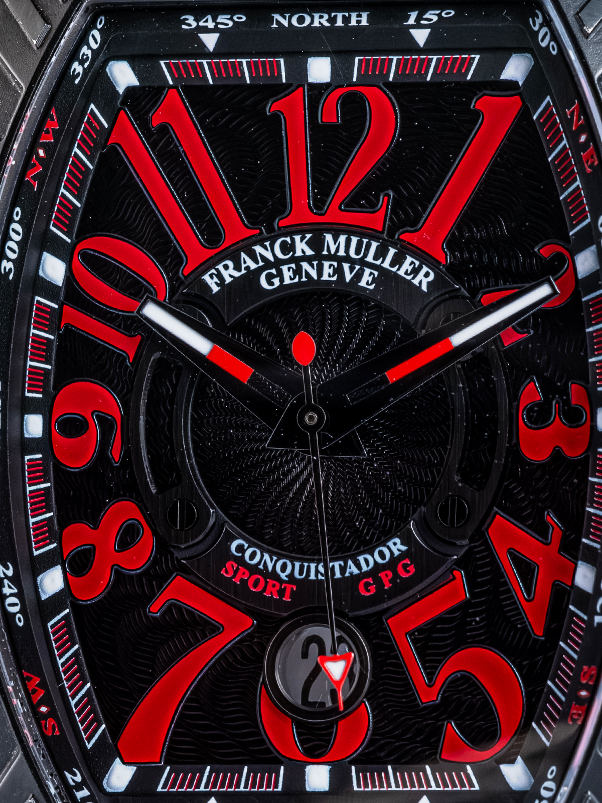 Franck Muller Conquistador GPG, Grand Prix Red Ergal, 38mm, 2016. Ref 8900SCDTGPG TTNRERG