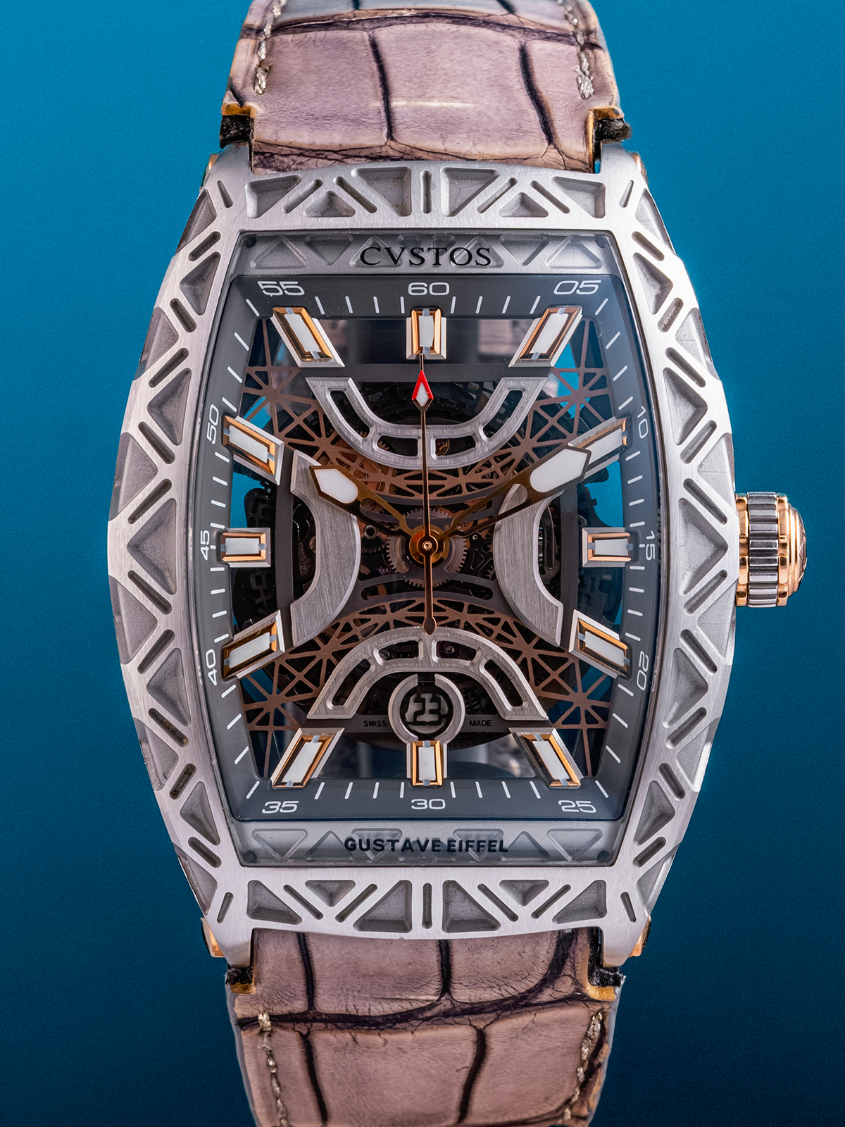 Cvstos Challenge Jetluner Gustave Eiffel 40mm ref. CVS350-B/SW300 Full Set de 2018