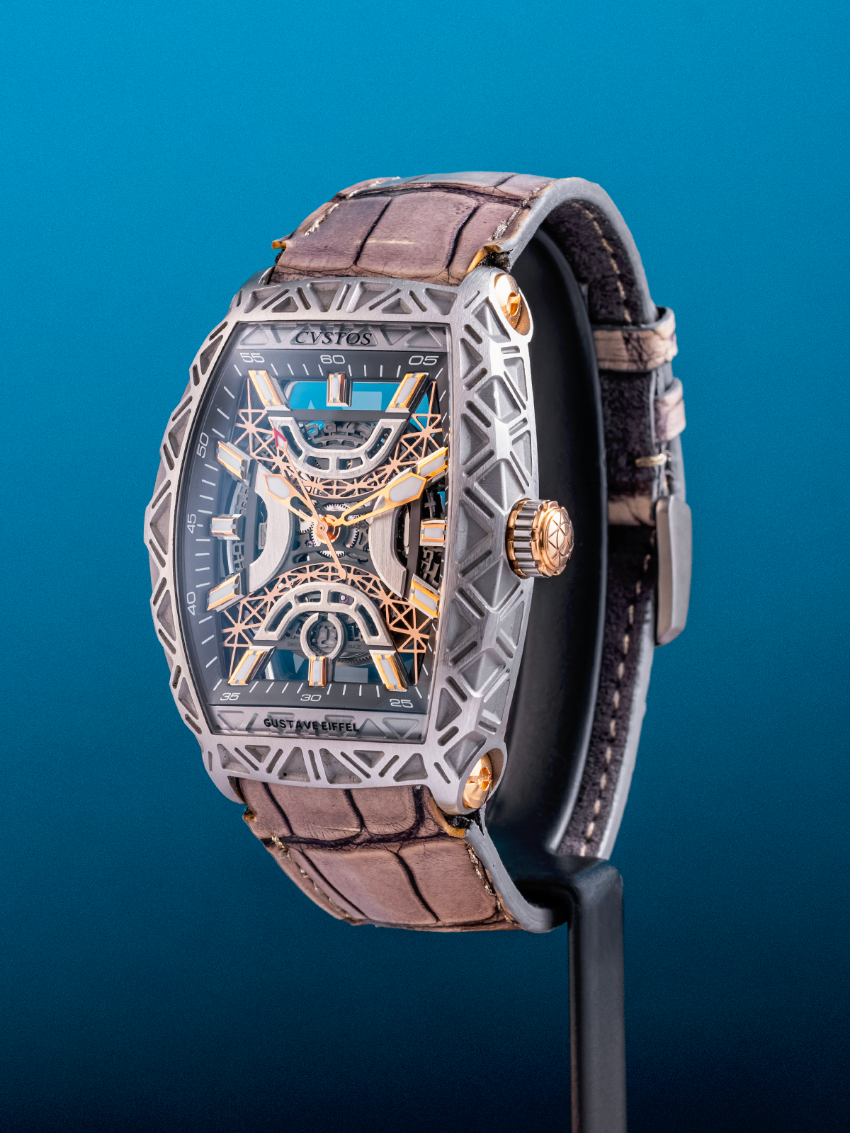 Cvstos Challenge Jetluner Gustave Eiffel 40mm ref. CVS350-B/SW300 Full Set de 2018