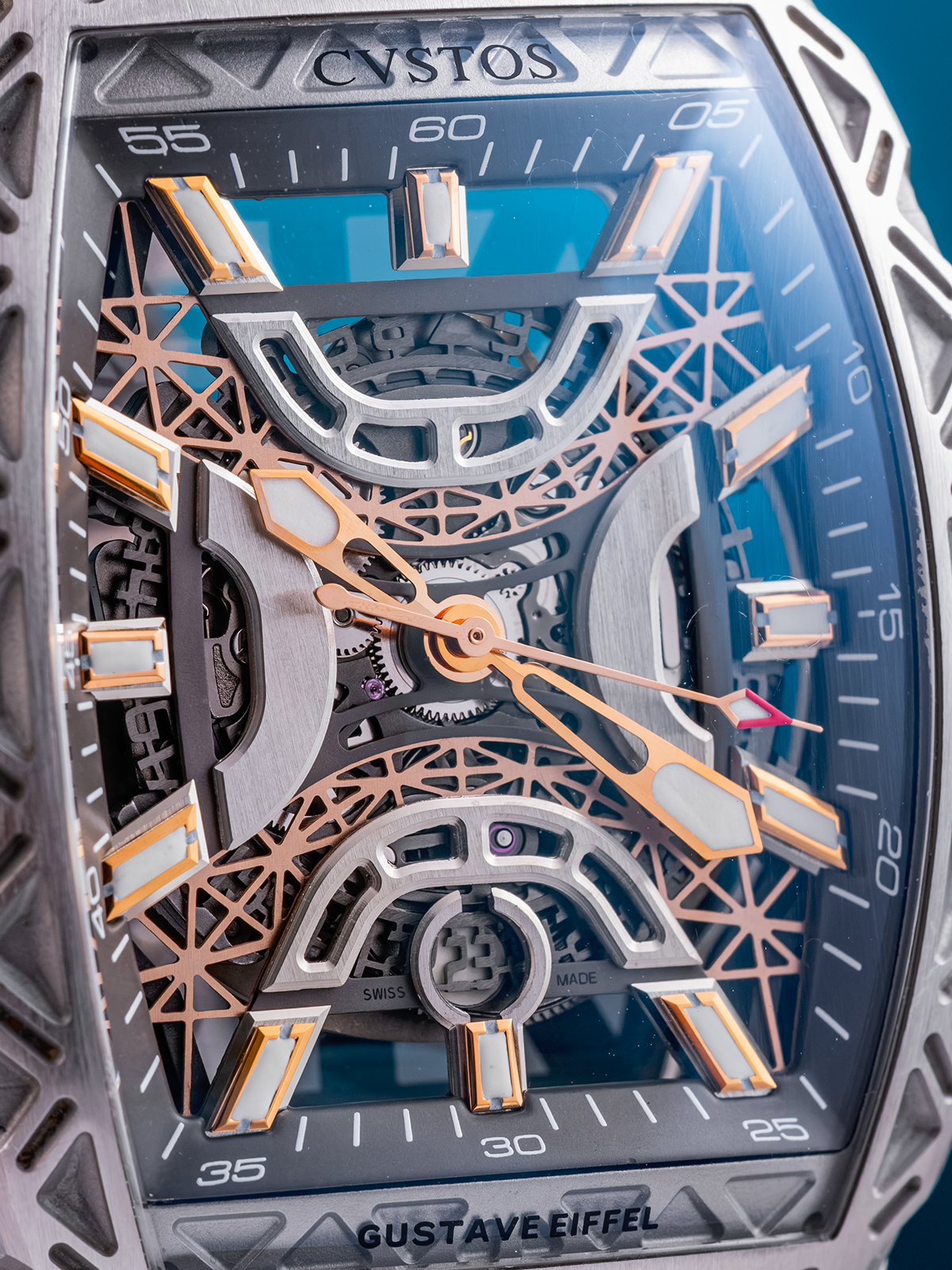 Cvstos Challenge Jetluner Gustave Eiffel 40mm ref. CVS350-B/SW300 Full Set de 2018