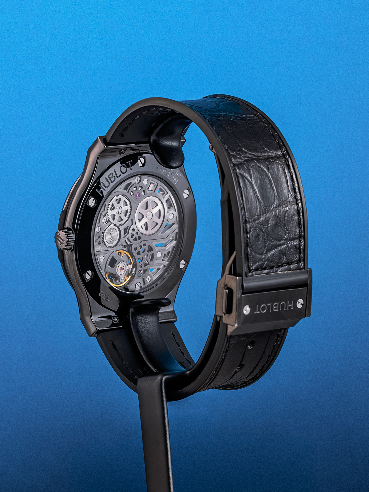 Hublot Classic Fusion Ultra-Thin Skeleton All Black 42mm, ref. 545.CM.0140.LR de 2016