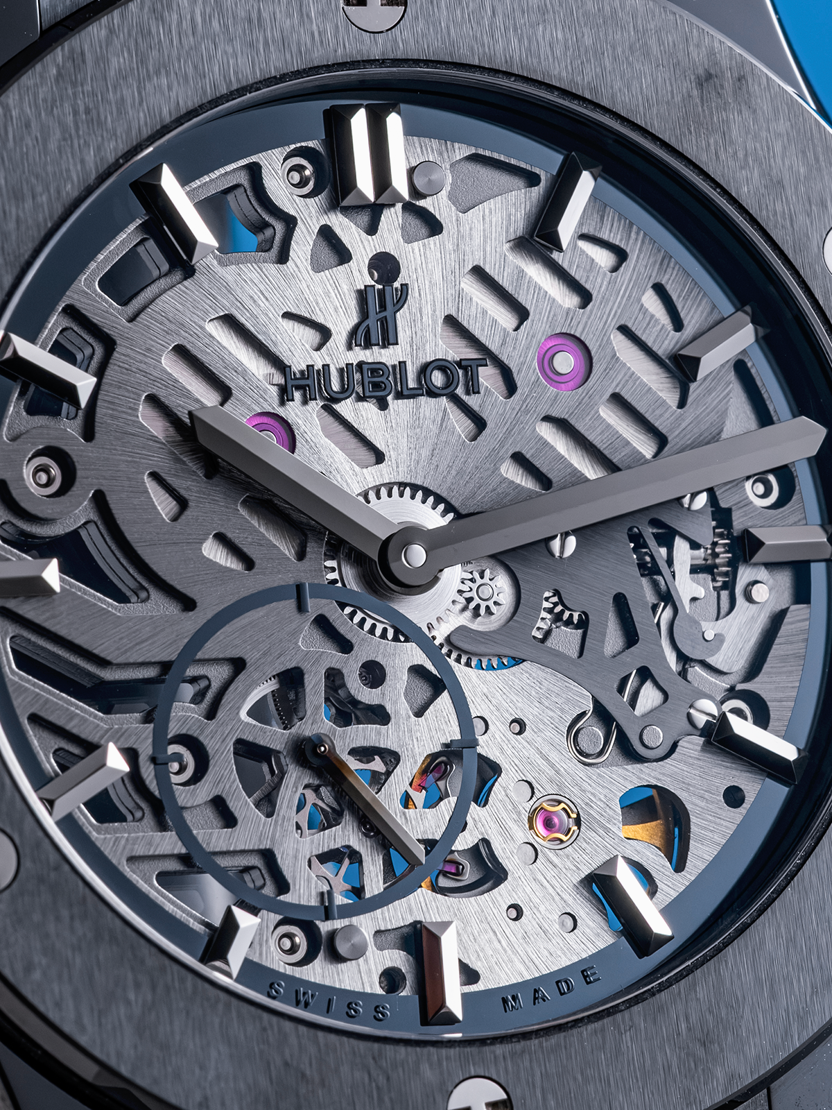 Hublot Classic Fusion Ultra-Thin Skeleton All Black 42mm, ref. 545.CM.0140.LR de 2016