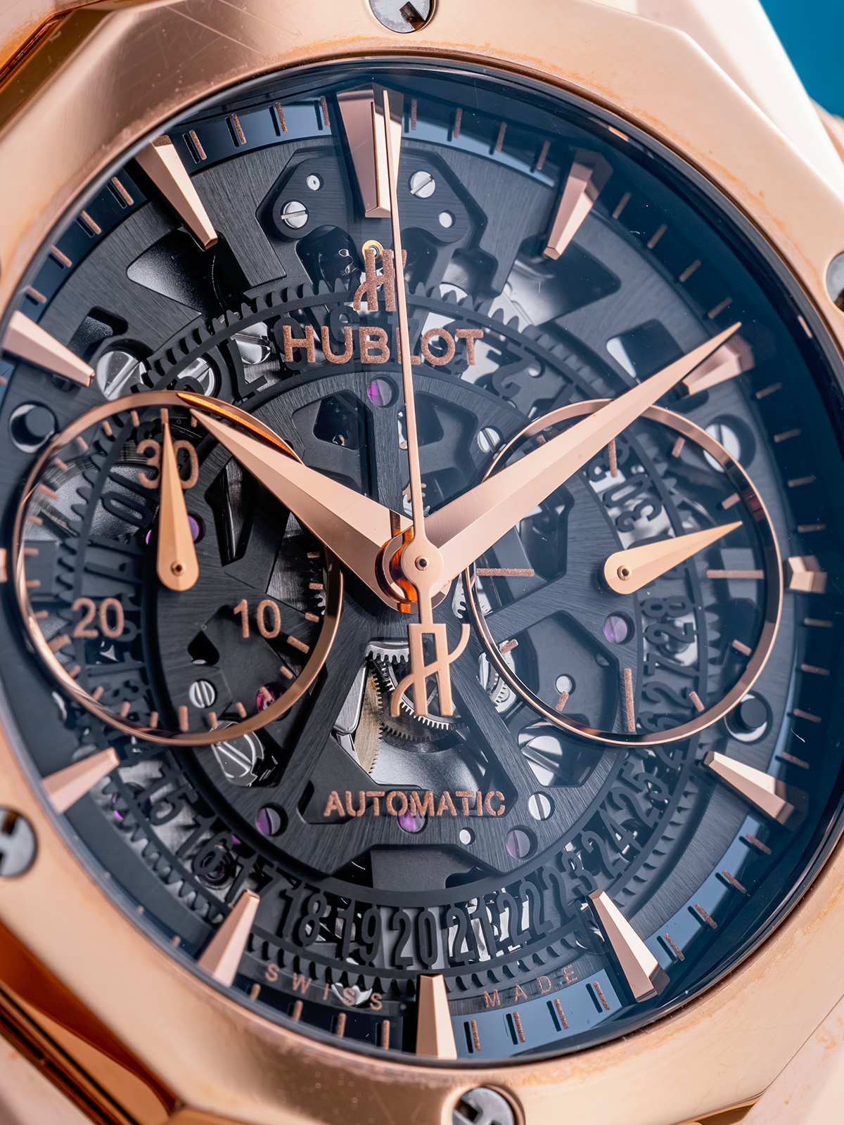 Hublot Classic Fusion Aerofusion Orlinski King Gold 45mm ref. 525.OX.0180.RX.ORL18 Full Set de 2018