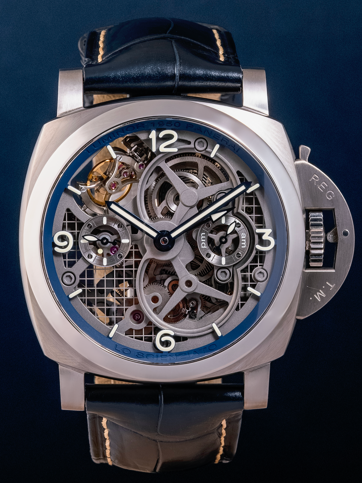 Panerai Luminor 1950 Tourbillon GMT "Lo Scienziato" ref. PAM00767 47mm de 2018 Edición Limitada.