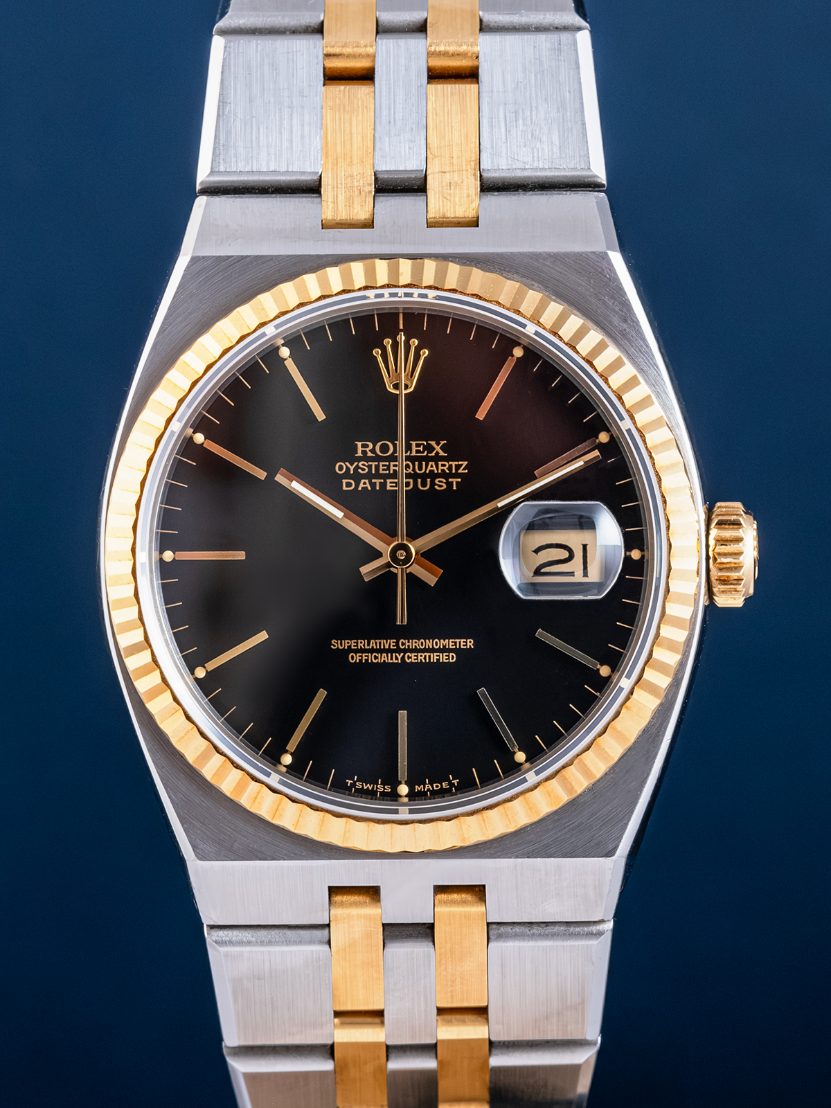 Rolex Oysterquartz Black Dial, Full Set