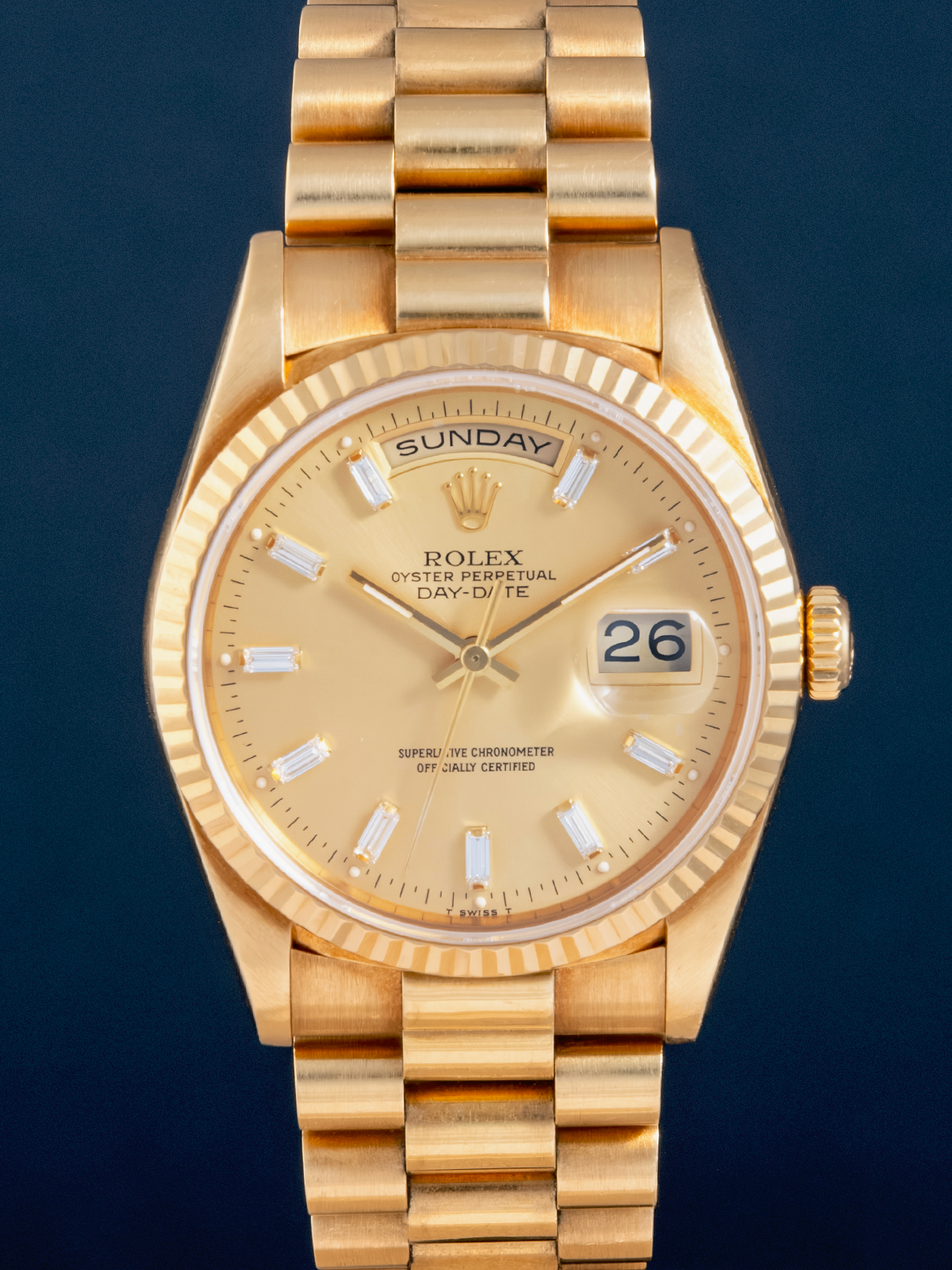 Rolex Day-Date "Baguette" ref. 18238 de 1986