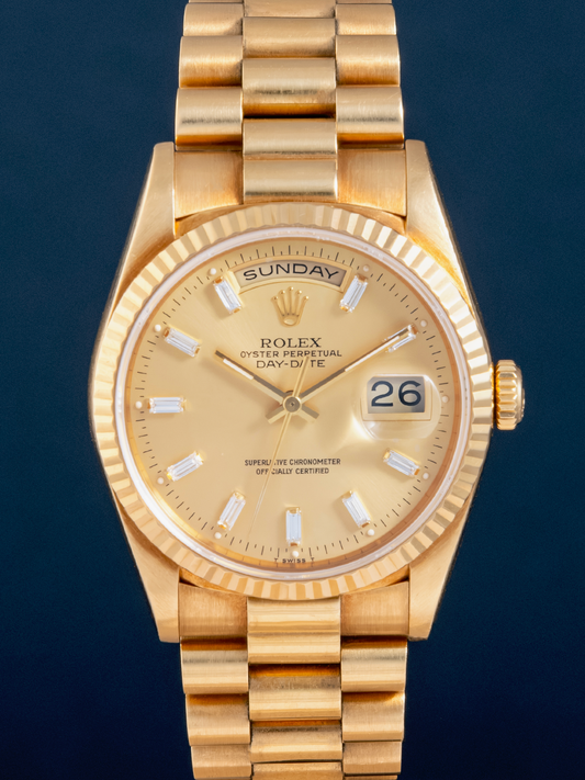Rolex Day-Date "Baguette" ref. 18238 de 1986