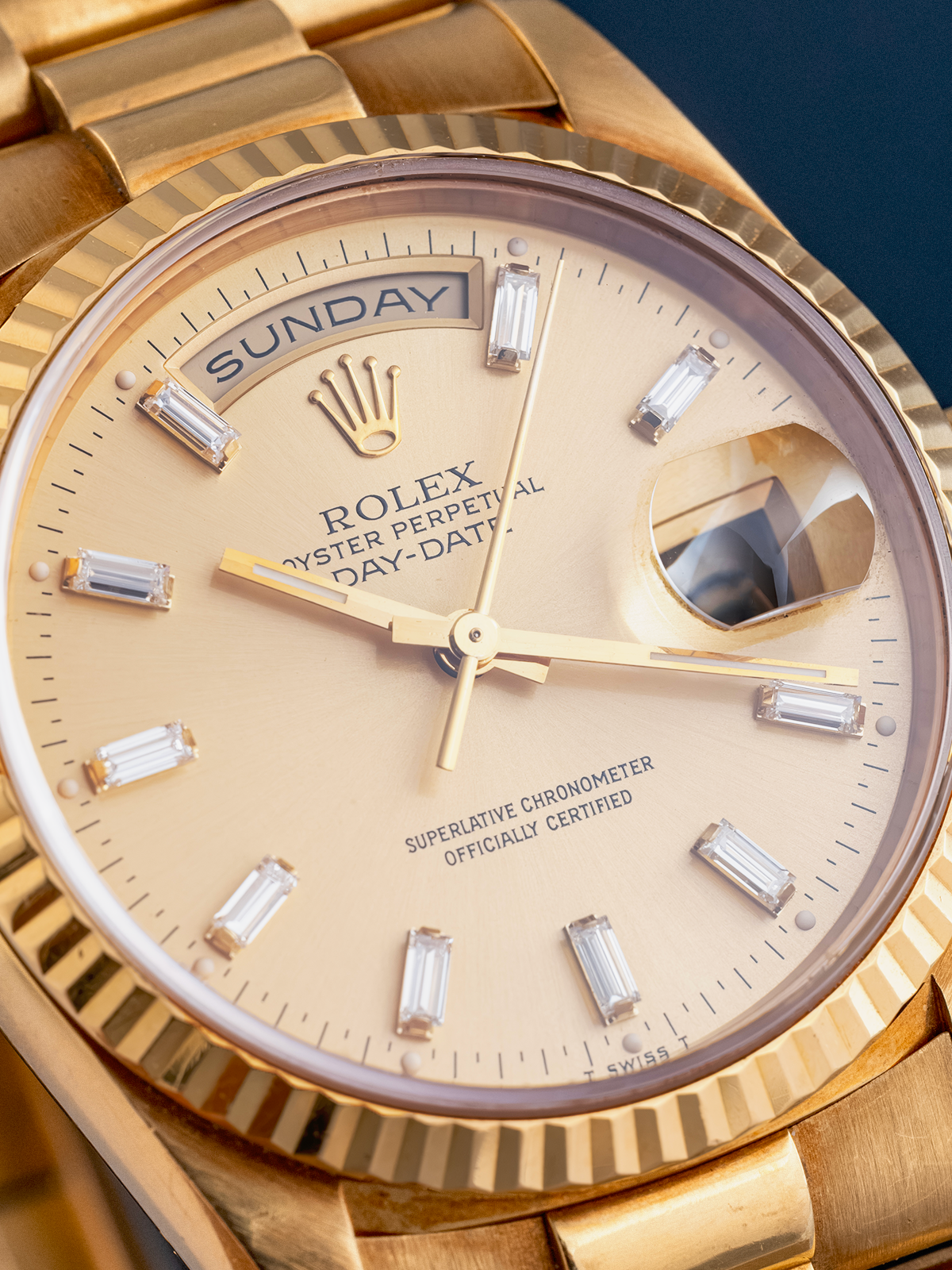 Rolex Day-Date "Baguette" ref. 18238 de 1986