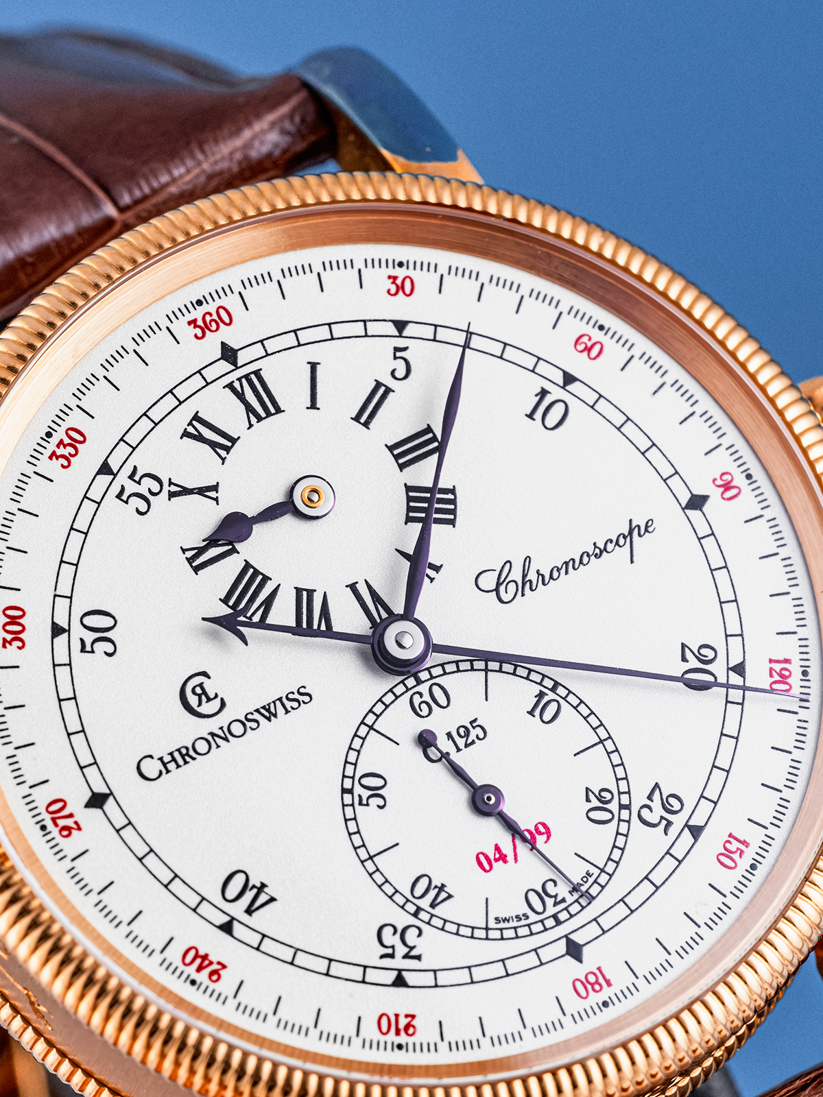 Chronoswiss Regulator Chronoscope Monopusher Rose Gold 38mm ref. CH1521R de 2007