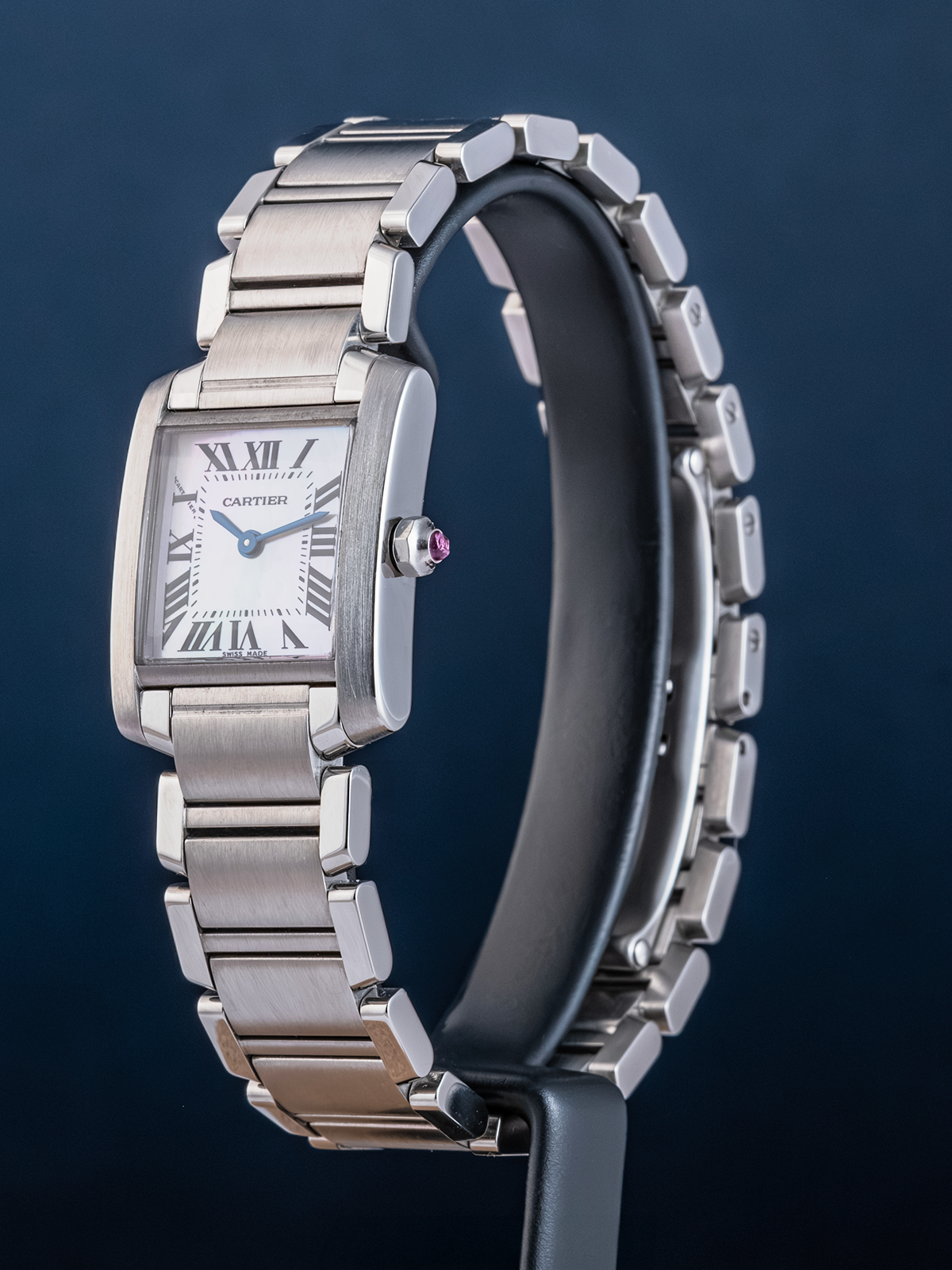 Cartier Tank Française Carat Pink Mother of Pearl 20mm Ref. W51028Q3 de 2008