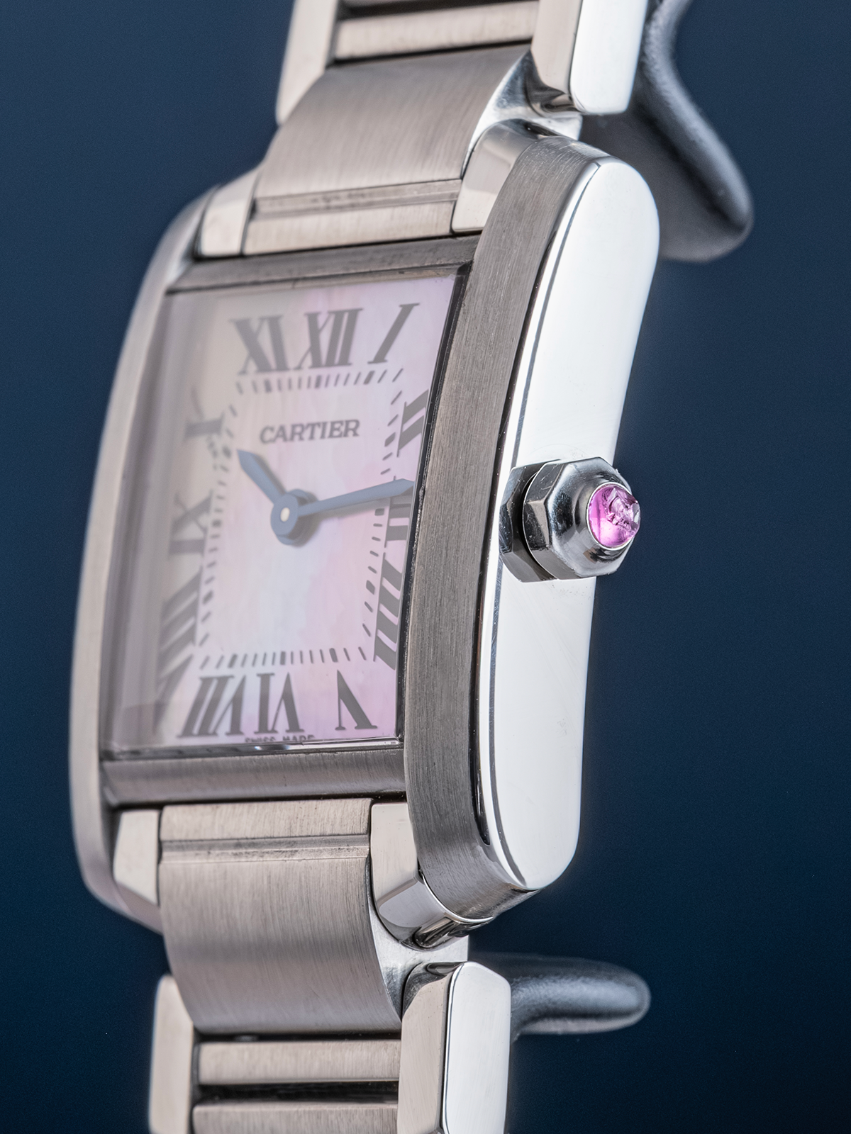 Cartier Tank Française Carat Pink Mother of Pearl 20mm Ref. W51028Q3 de 2008
