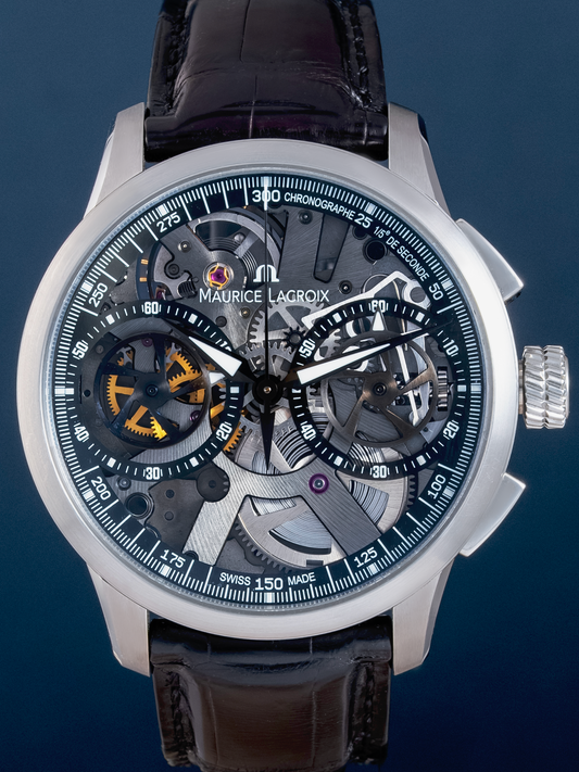 Maurice Lacroix Masterpiece Le Chronographe Squelette 45mm ref. MP7128-SS001-000 de 2011