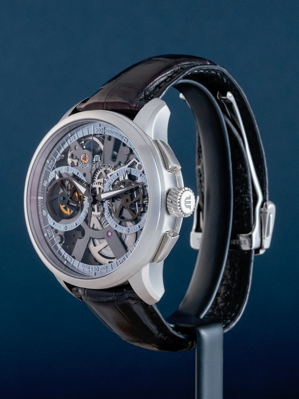 Maurice Lacroix Masterpiece Le Chronographe Squelette 45mm ref. MP7128-SS001-000 de 2011