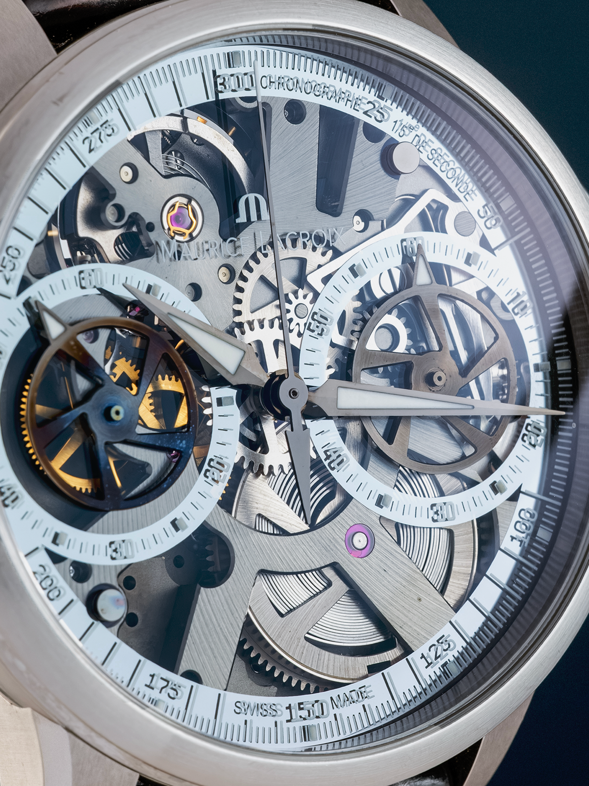 Maurice Lacroix Masterpiece Le Chronographe Squelette 45mm ref. MP7128-SS001-000 de 2011