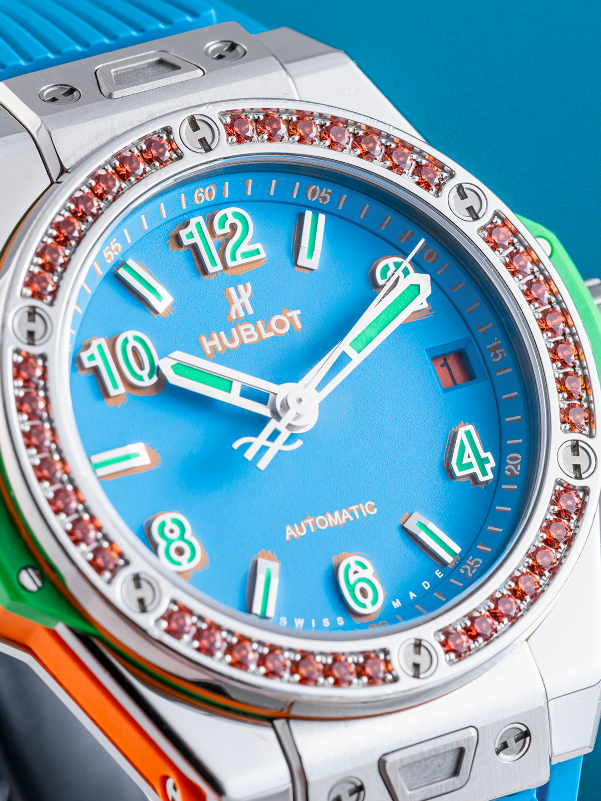 Hublot Big Bang One Click Pop Art Big Orange 39mm ref. 465.S0.5179.LR.1206.POP16 Fullset de 2017