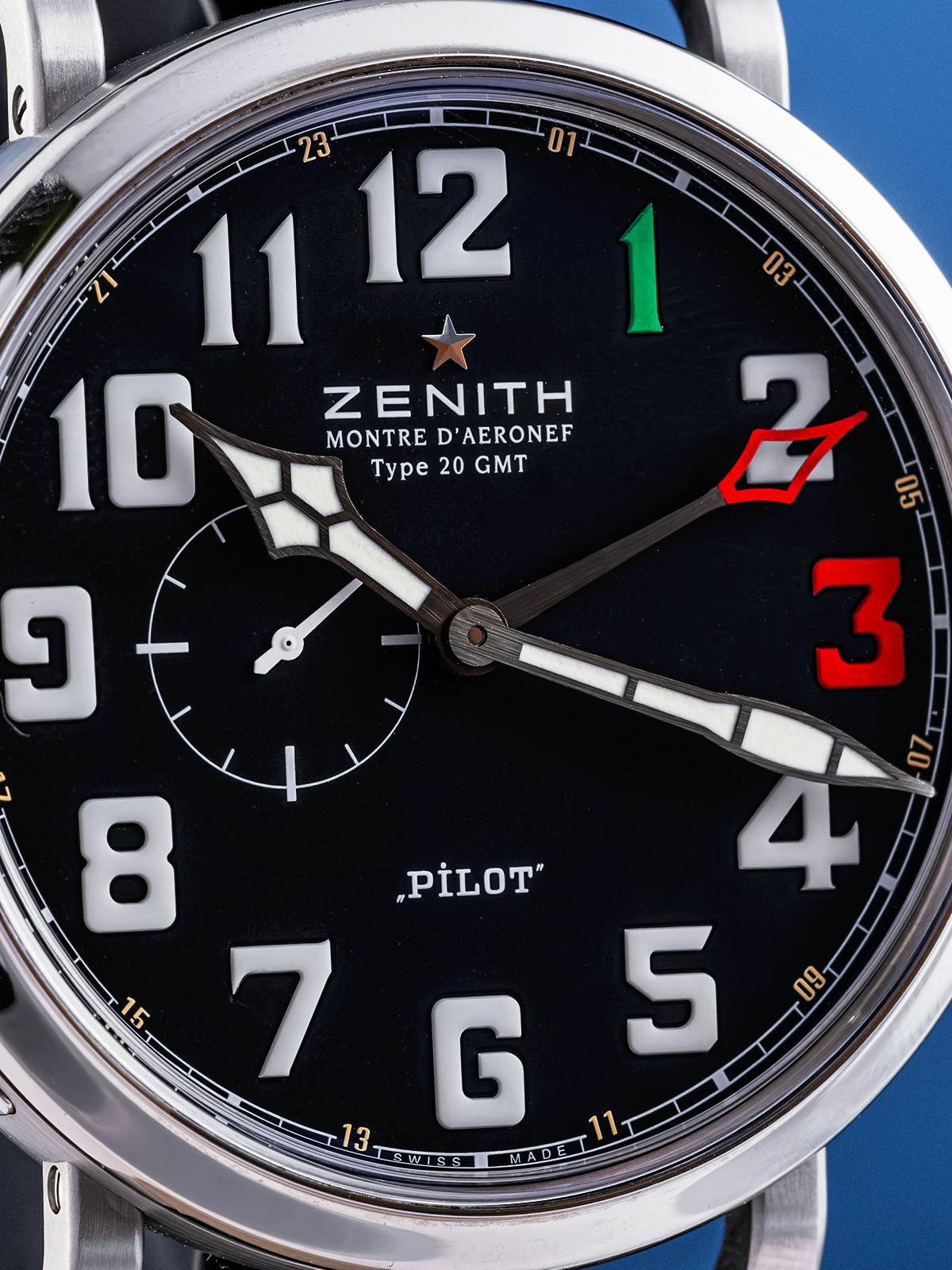 Zenith Pilot Type 20 LTD GMT FAM, 48mm ref. 03.2434.693 de 2014