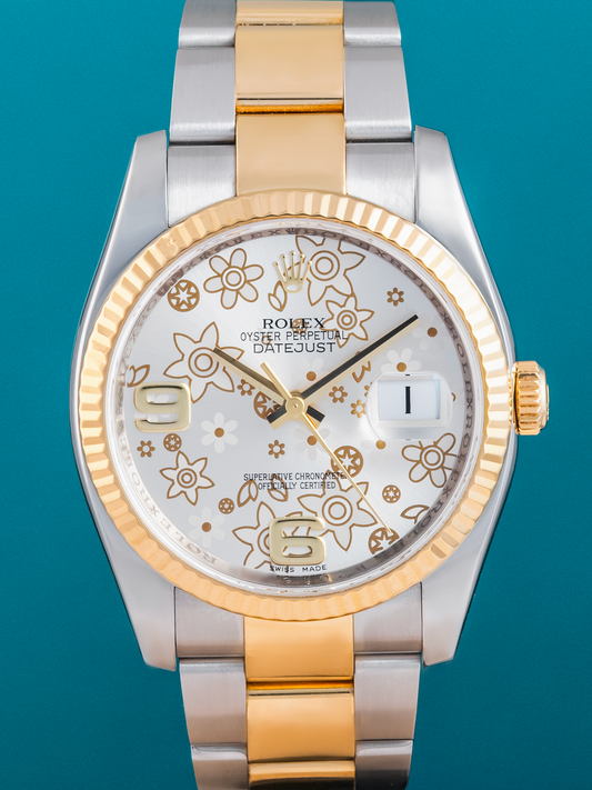 Rolex Datejust Motif  Floral 36 mm ref. 116233 Fullset de 2014