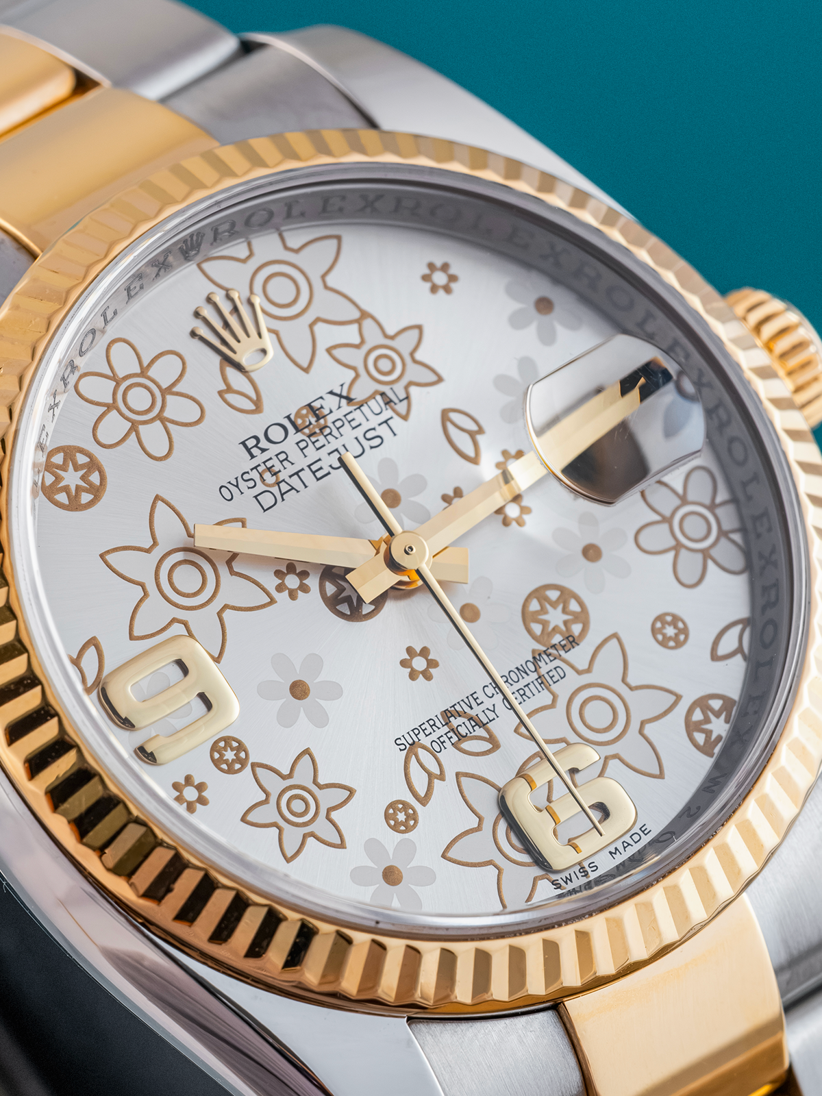 Rolex Datejust Motif  Floral 36 mm ref. 116233 Fullset de 2014