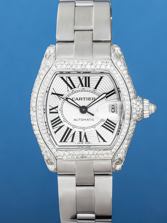 Cartier Roadster Acero Iced ref. 2510 de 2005