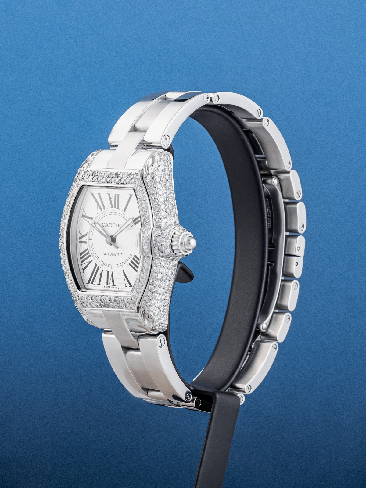 Cartier Roadster Acero Iced ref. 2510 de 2005
