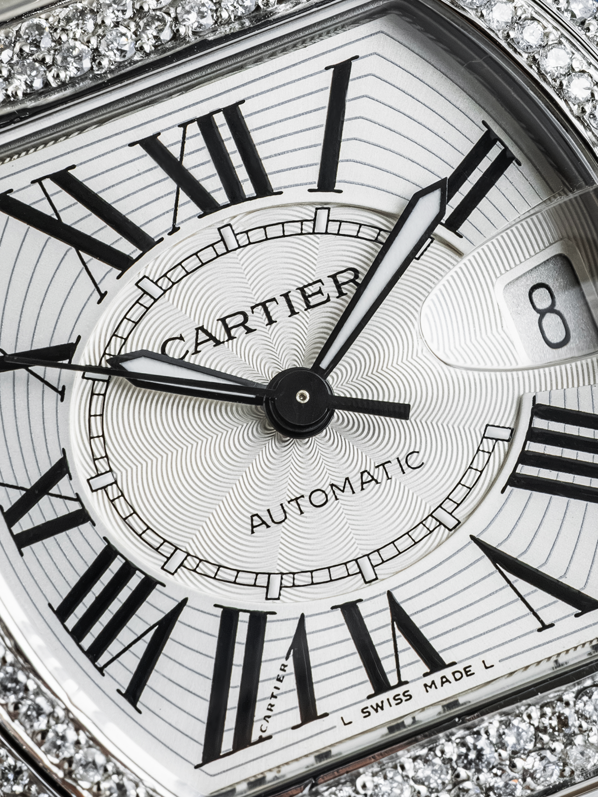 Cartier Roadster Acero Iced ref. 2510 de 2005