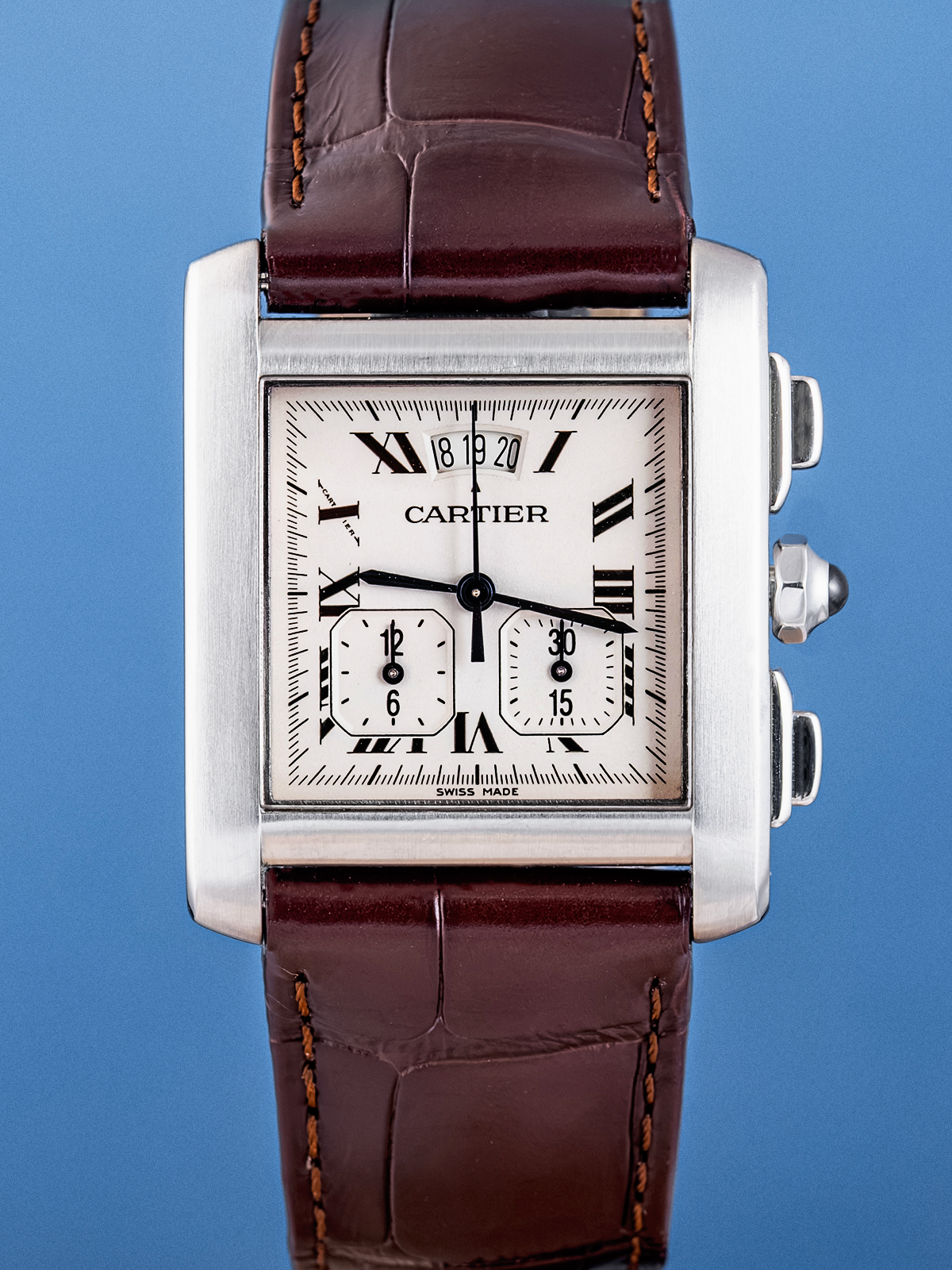 Cartier Tank Francaise Calendario Perpetuo Chronoflex 30 x 36 mm ref. 2531 de 2009