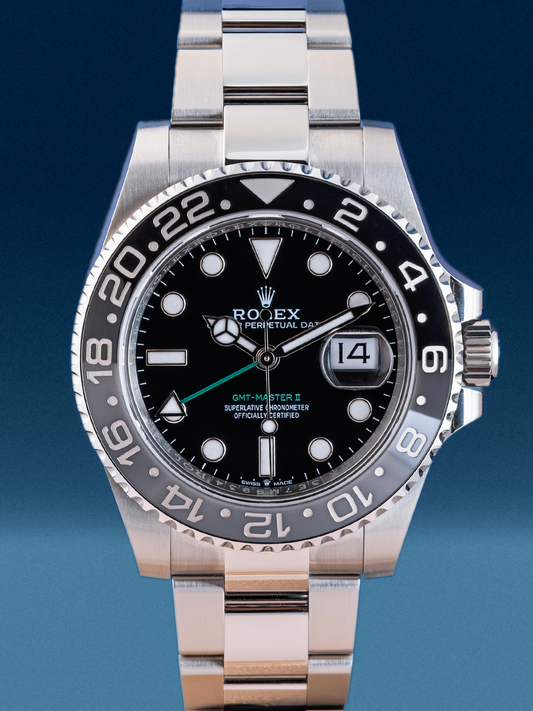 Rolex GMT-Master II "Bruce Wayne" 126710GRNR NUEVO Full-Set de 2025