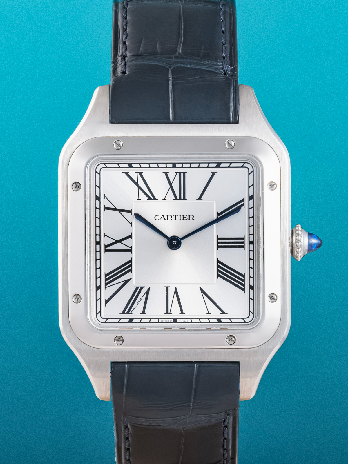 Cartier Santos Dumont Acero XL 46,6 x 33,9 mm ref. WSSA0032 Fullset de 2026