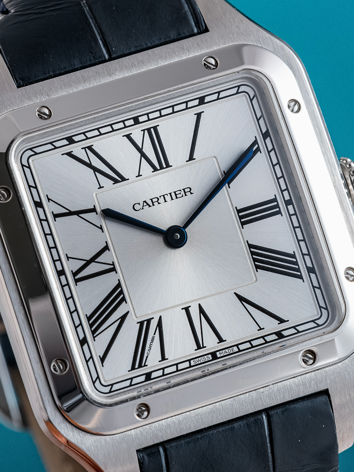 Cartier Santos Dumont Acero XL 46,6 x 33,9 mm ref. WSSA0032 Fullset de 2026