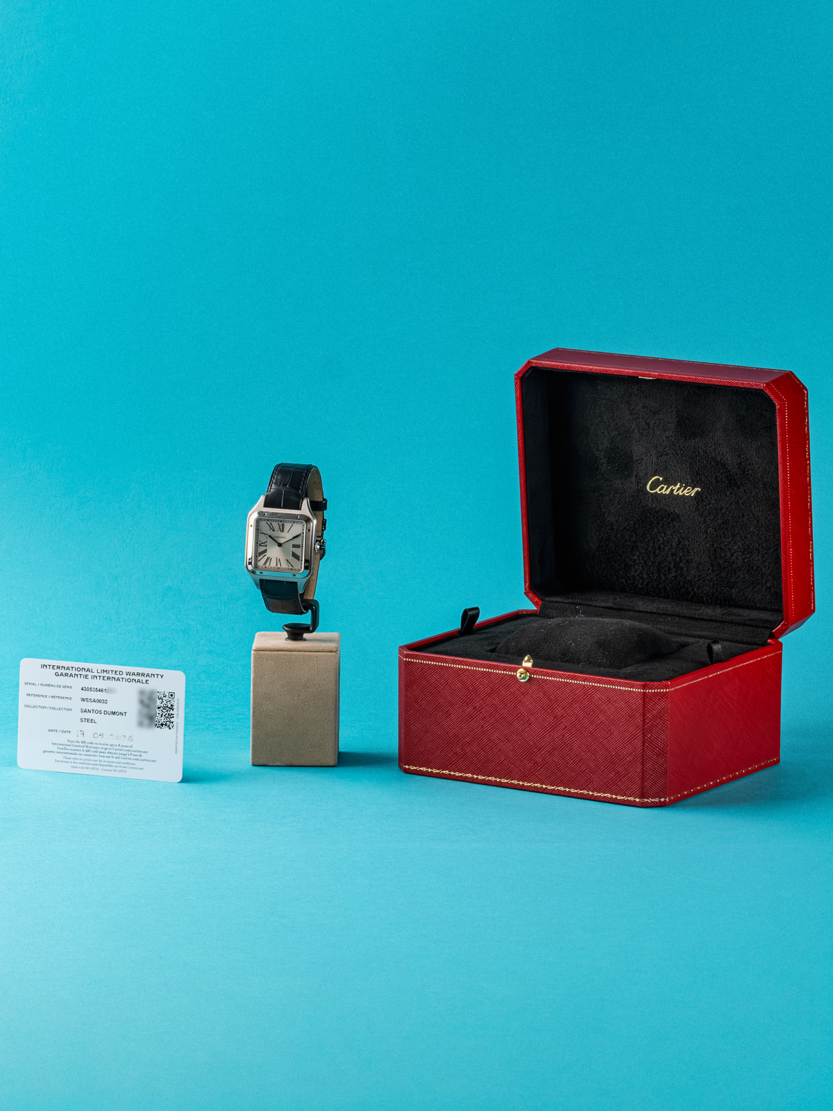 Cartier Santos Dumont Acero XL 46,6 x 33,9 mm ref. WSSA0032 Fullset de 2026