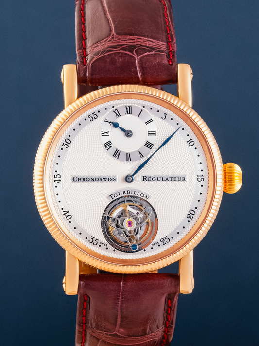 Chronoswiss Régulateur Tourbillon Rose Gold 38mm ref. CH 3121 R de 2002