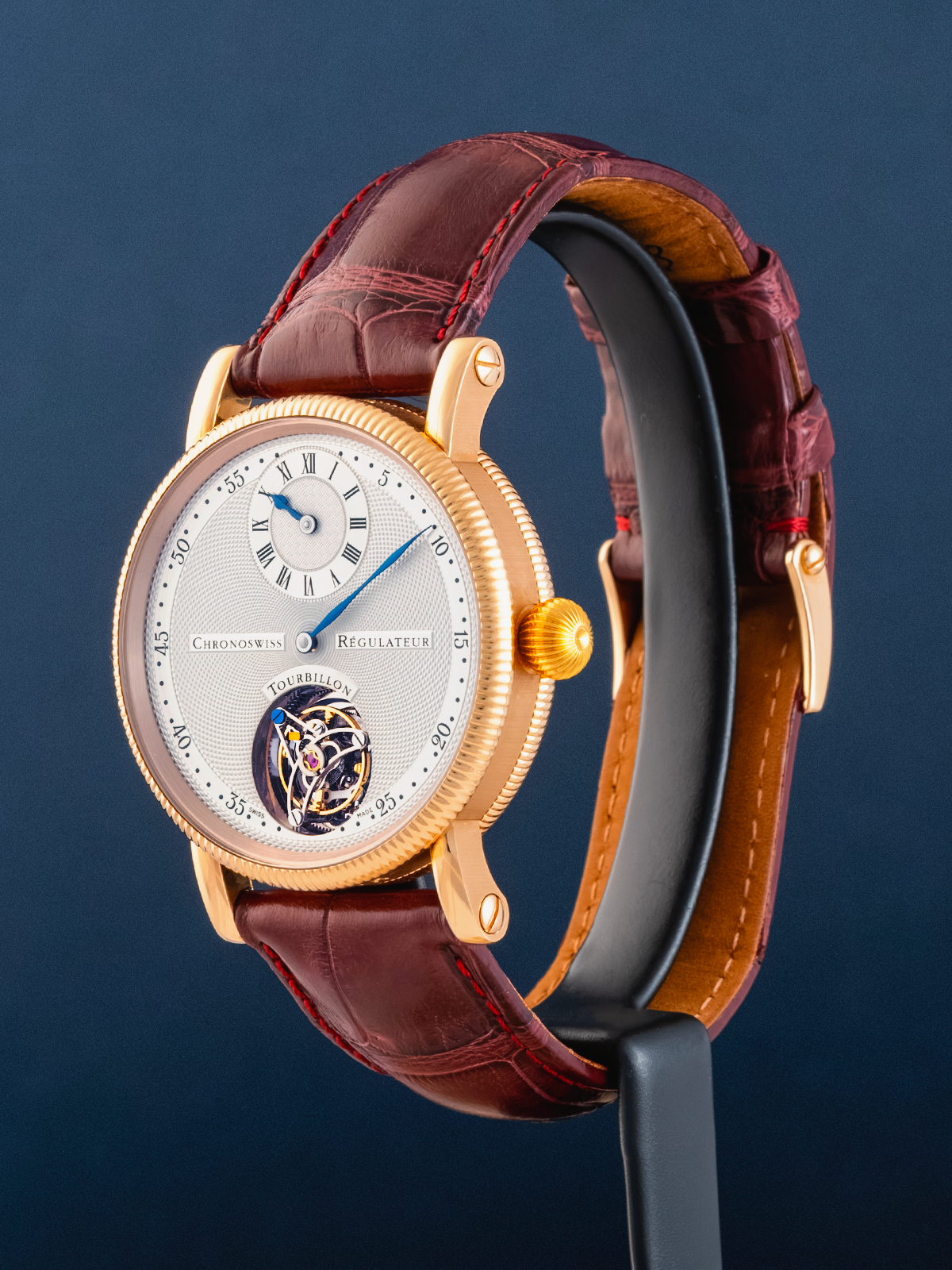 Chronoswiss Régulateur Tourbillon Rose Gold 38mm ref. CH 3121 R de 2002